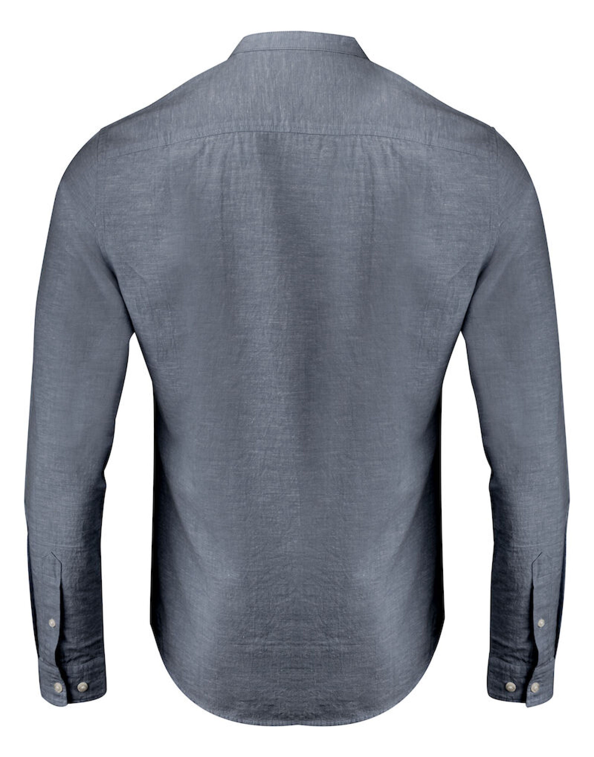 James Harvest Townsend Linen-Blend Shirt HAR2113041 - Navy - Customisable Sweatshirts