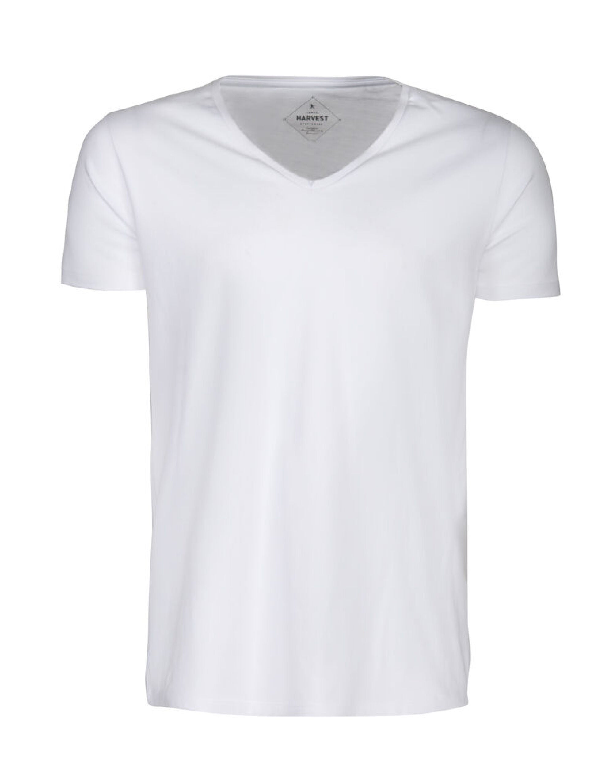 James Harvest Whailford V Neck T Shirt HAR2114006 - White - Customisable T-Shirts