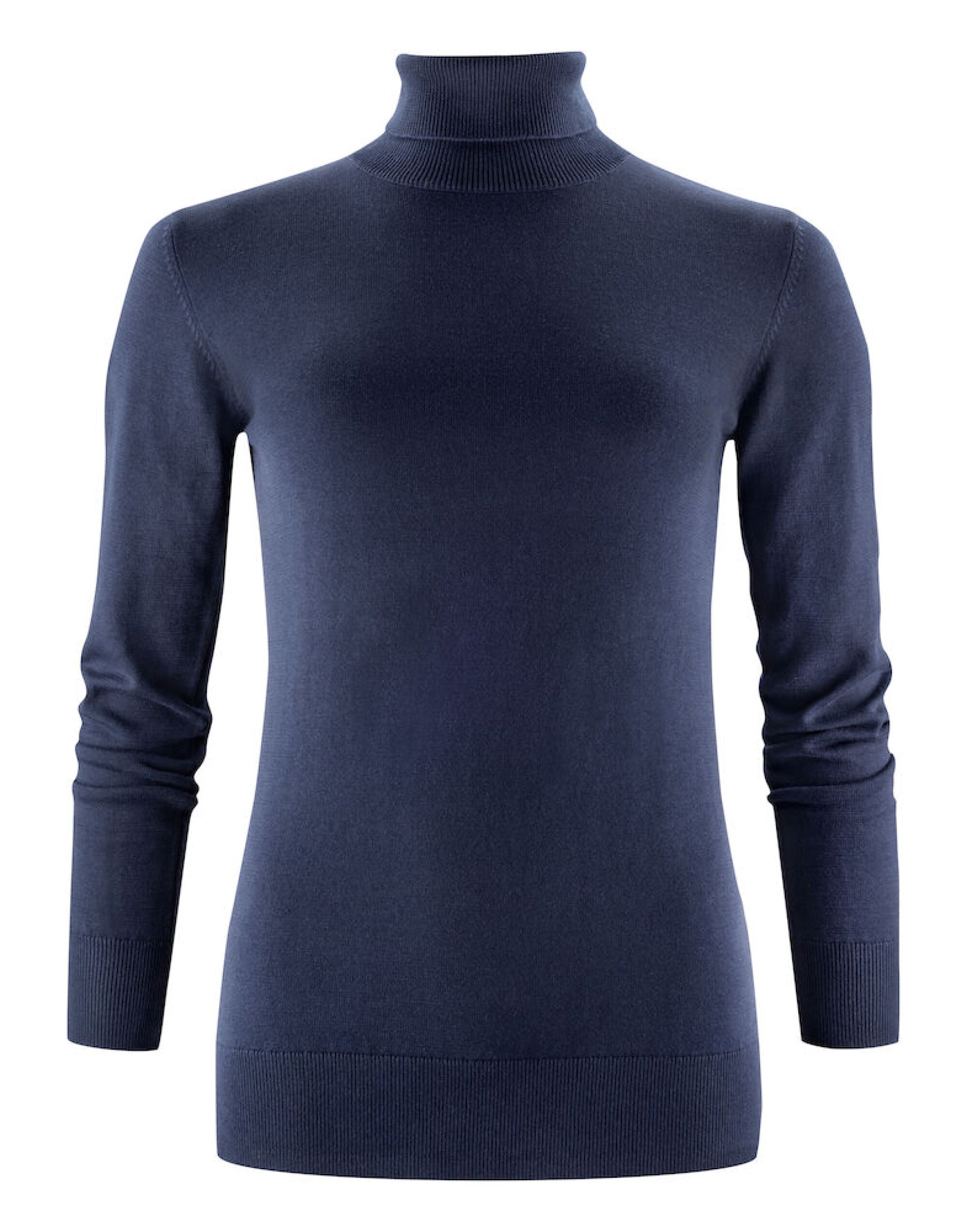 James Harvest Ashland Ladies Turtle Neck HAR2122510 - Navy - Customisable Sweatshirts