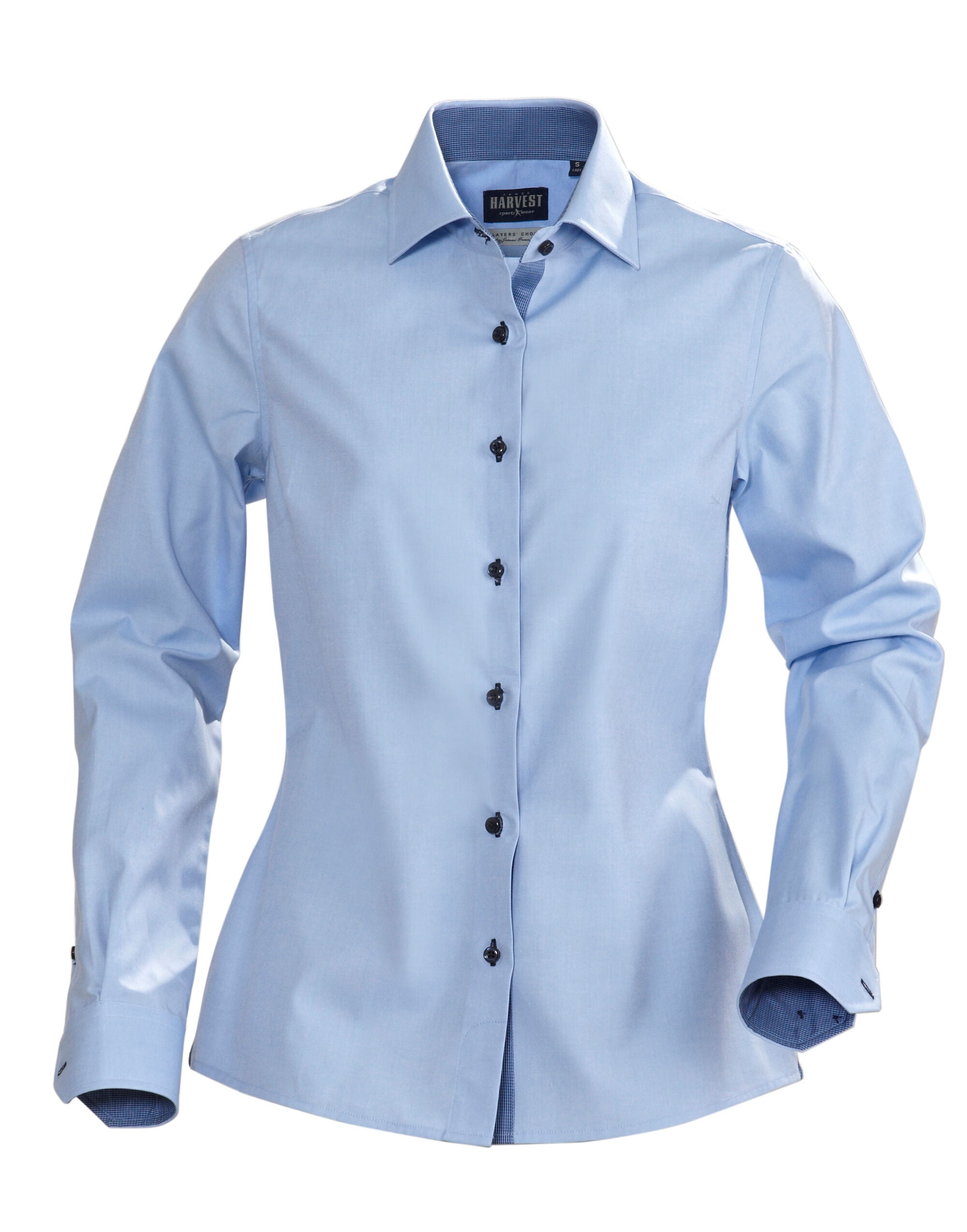 James Harvest Ladies Baltimore Shirt HAR2123020 - Light Blue - Customisable Shirts