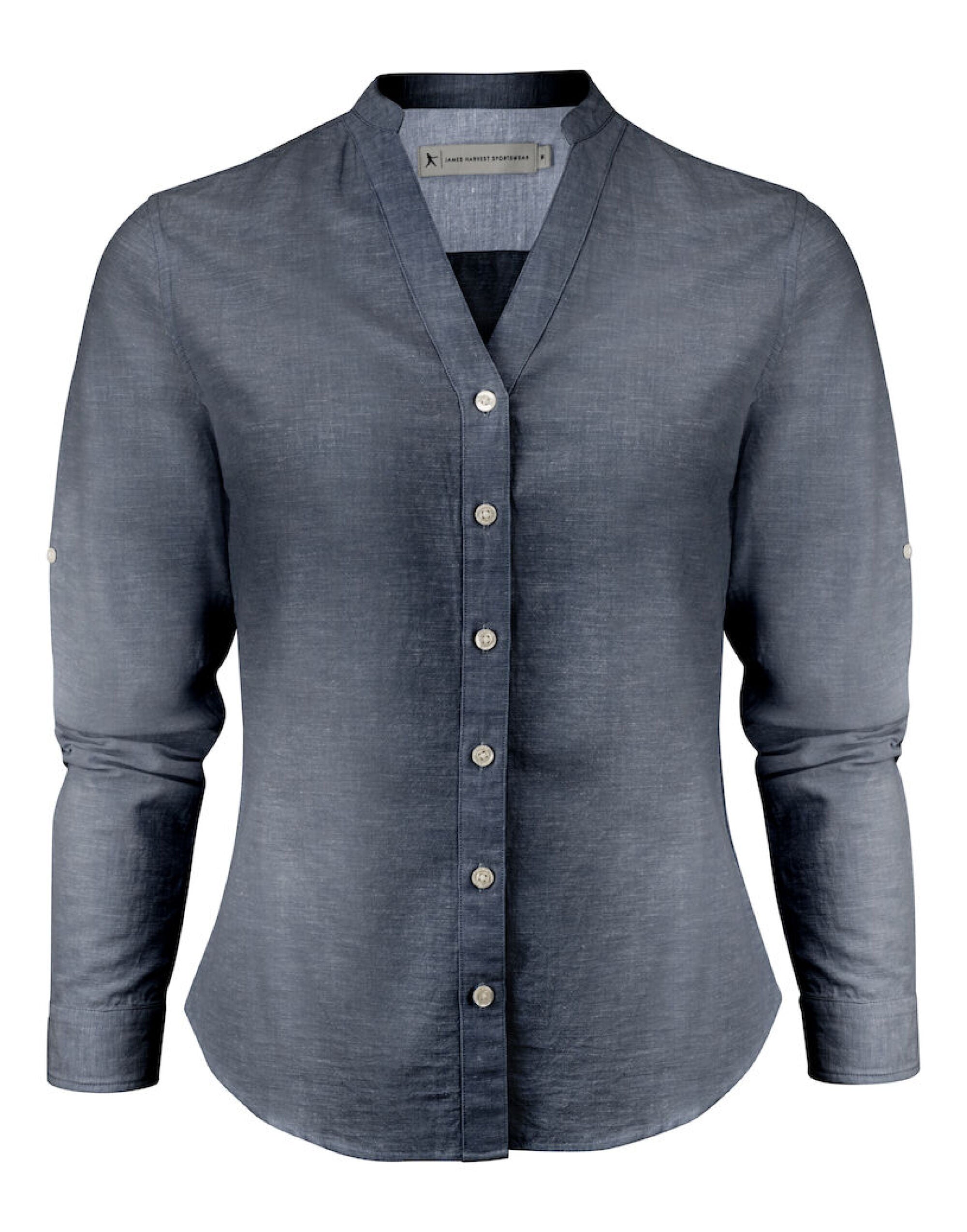James Harvest Townsend Ladies Shirt HAR2123032 - Navy - Customisable Shirts