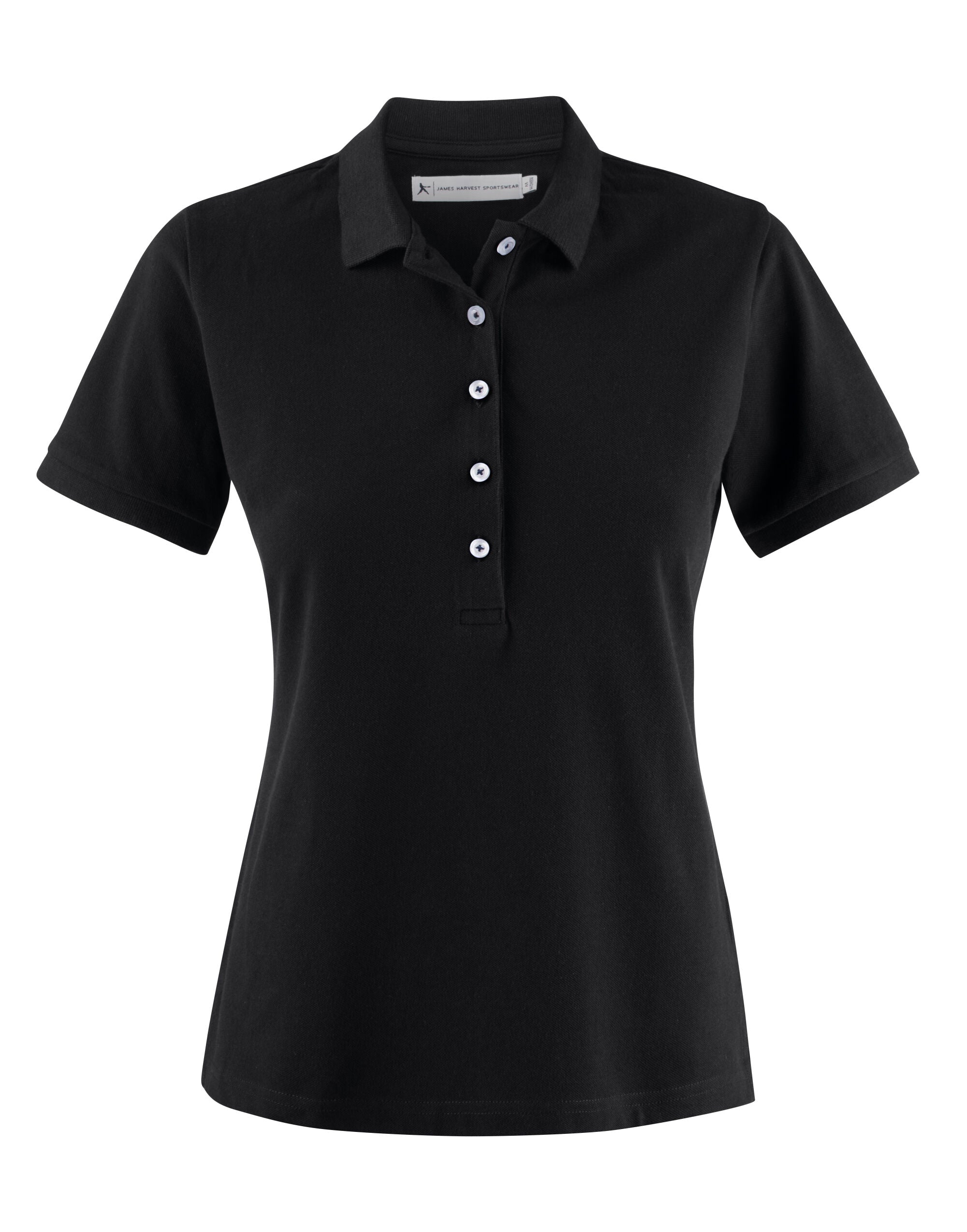 James Harvest Sunset Ladies Polo HAR2125034 - Black - Customisable Polos