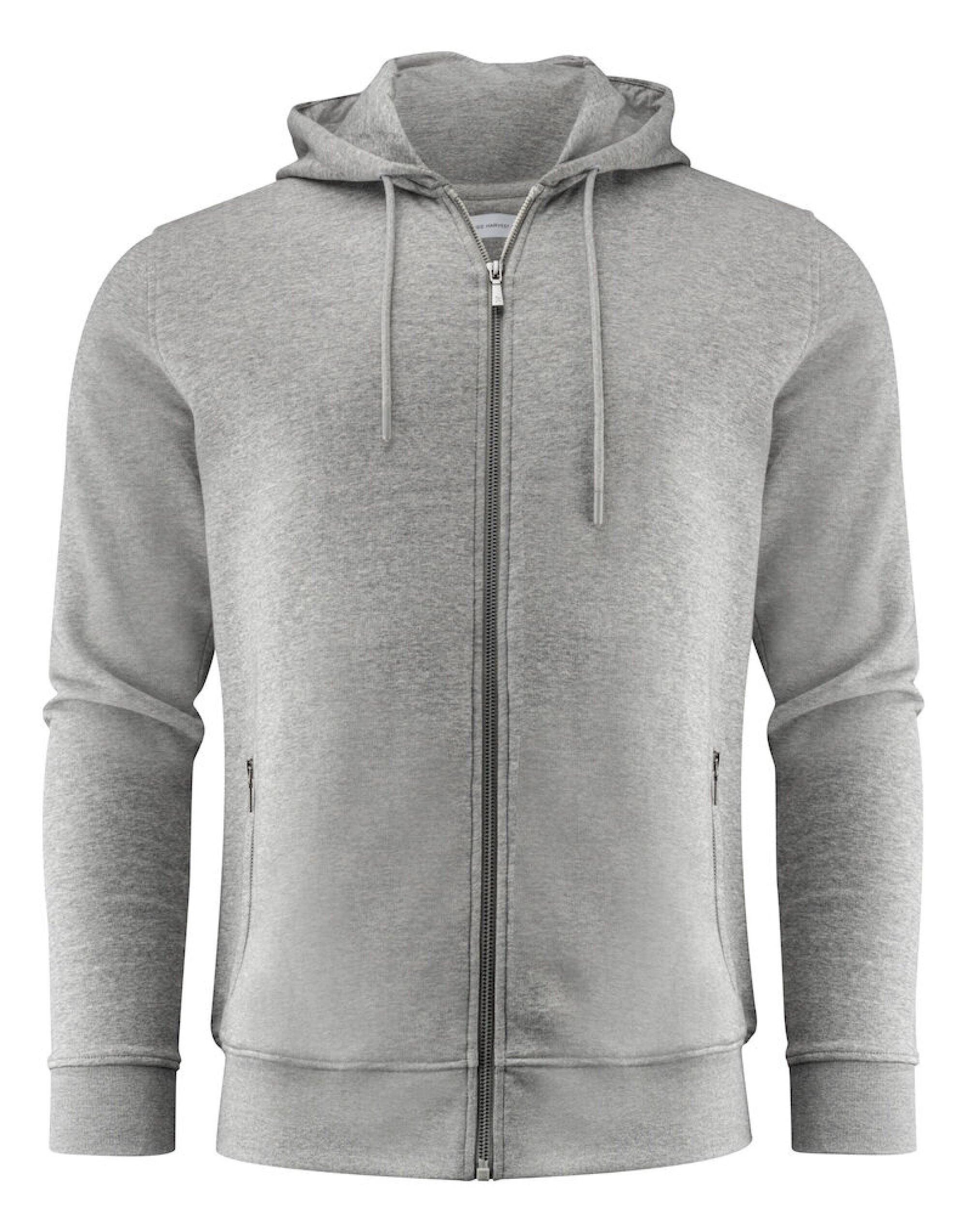 James Harvest Westwood Heights Zip Hood HAR2132027 - Grey Melange - Customisable Sweatshirts