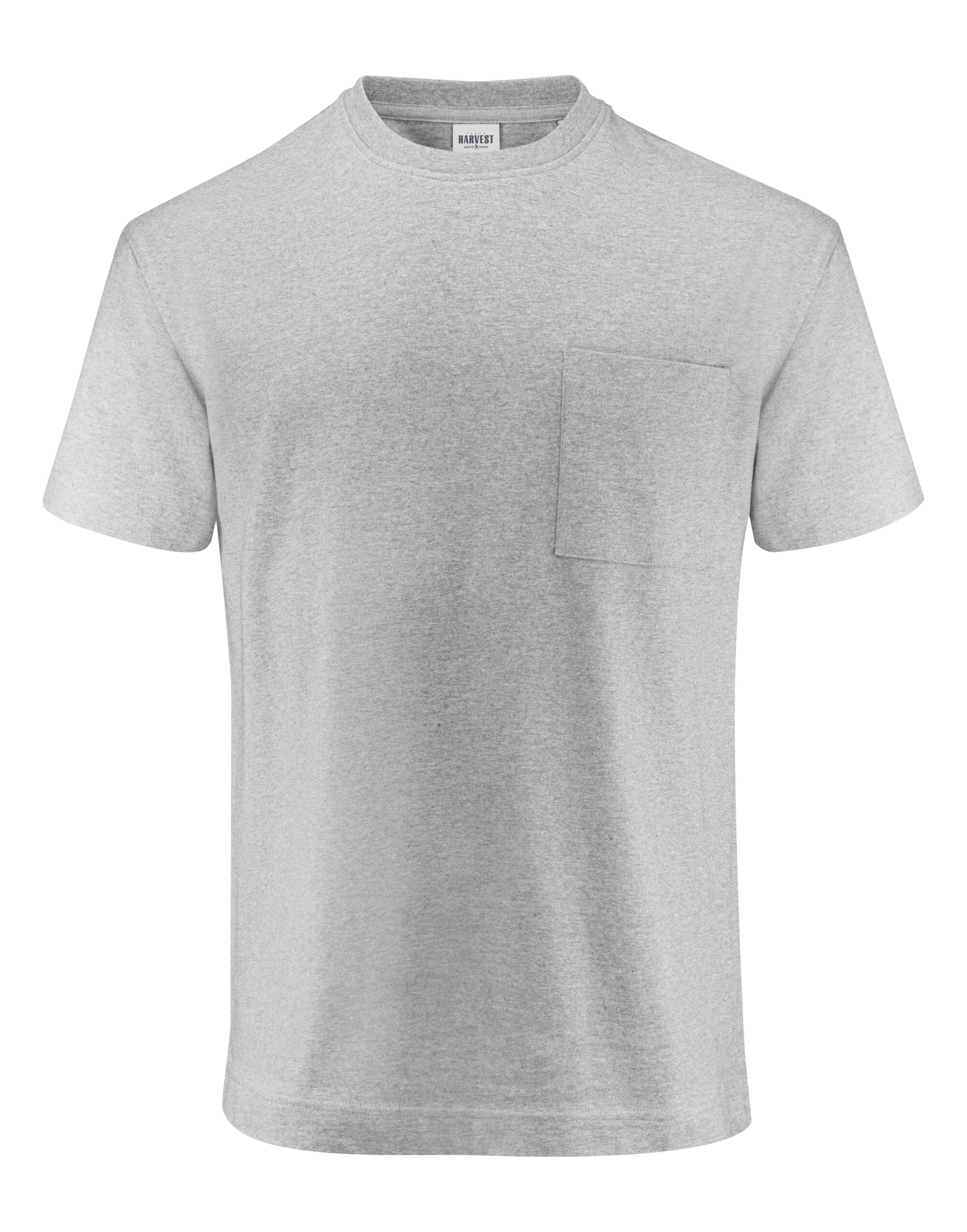 James Harvest Devons Relaxed Fit T Shirt HAR2134019 - Grey Melange - Customisable T-Shirts