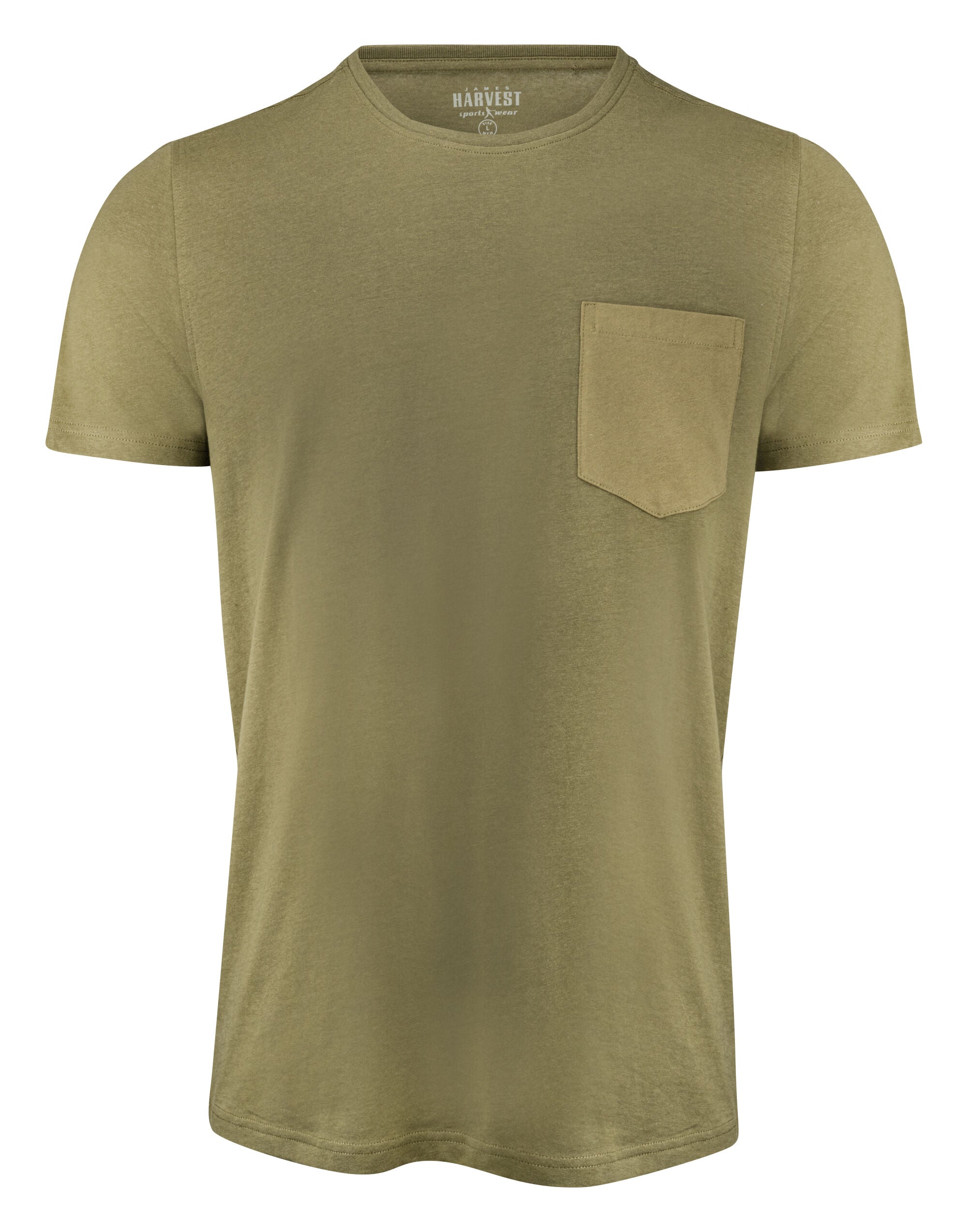 James Harvest Walcott T Shirt HAR2134020 - Moss Green - Customisable T-Shirt