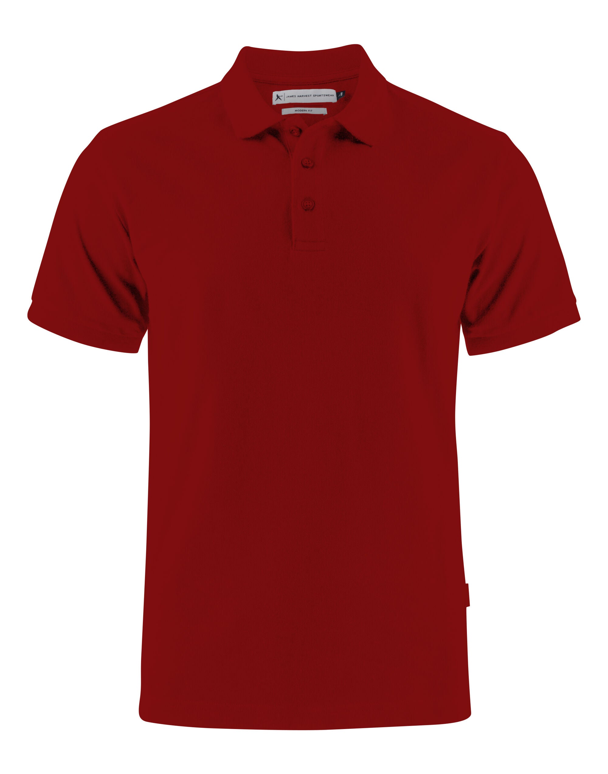 James Harvest Neptune Regular Polo HAR2135031 - Dark Red - Customisable Polos