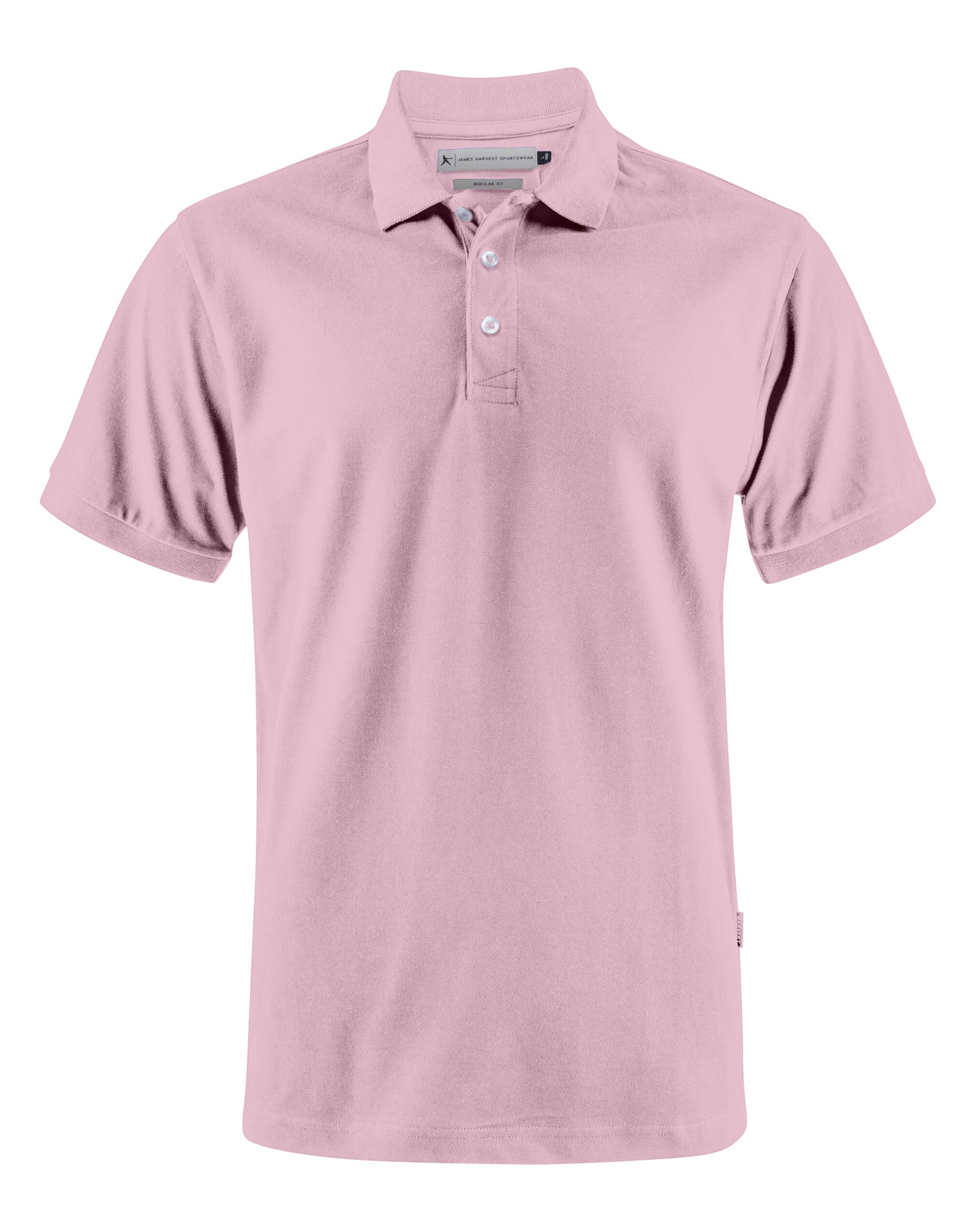 James Harvest Sunset Regular Polo HAR2135033 - Light Pink - Customisable Polos