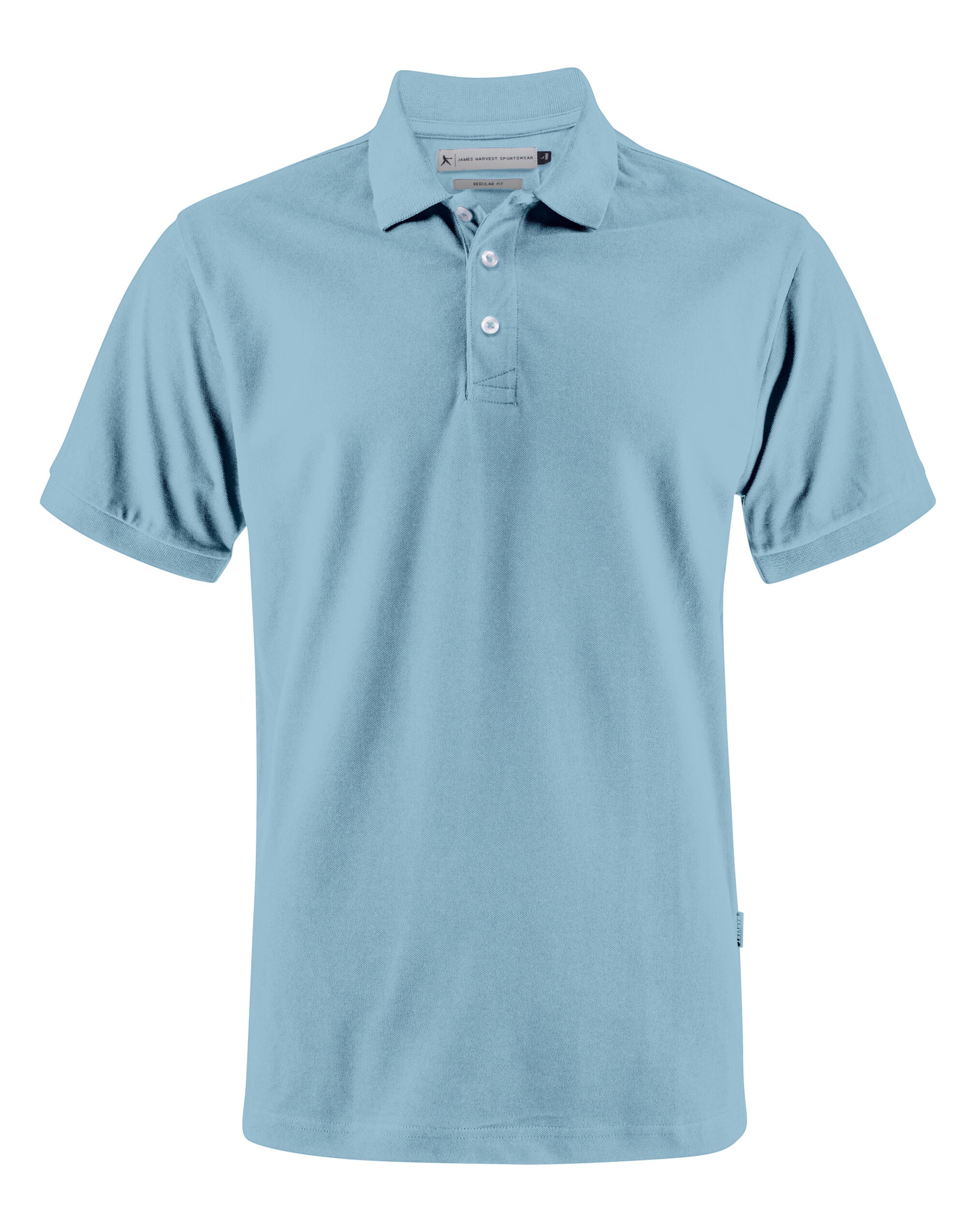 James Harvest Sunset Regular Polo HAR2135033 - Light Turquoise - Customisable Polos