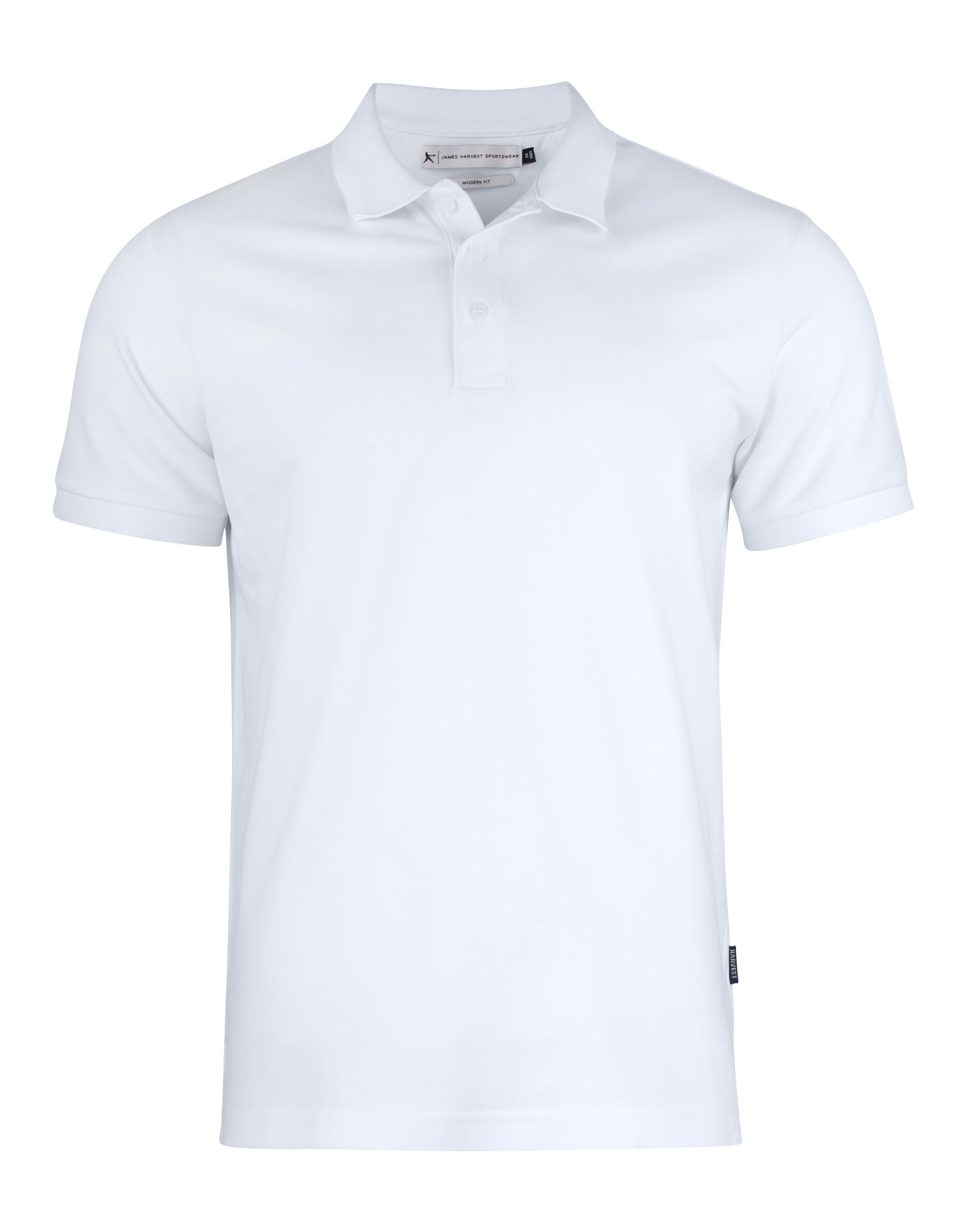 James Harvest Sunset Modern Polo HAR2135034 - White - Customisable Polos