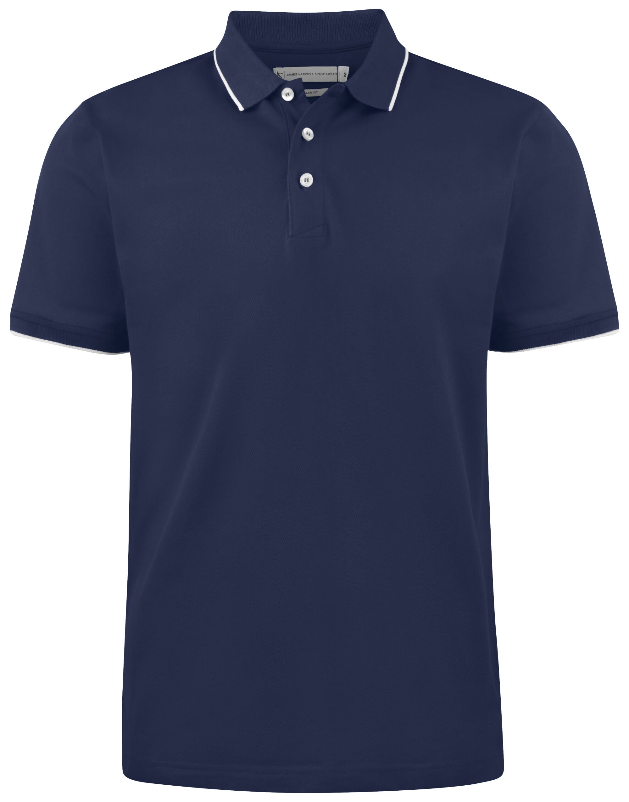 James Harvest Greenville Regular Polo HAR2135035 - Navy - Customisable Polos