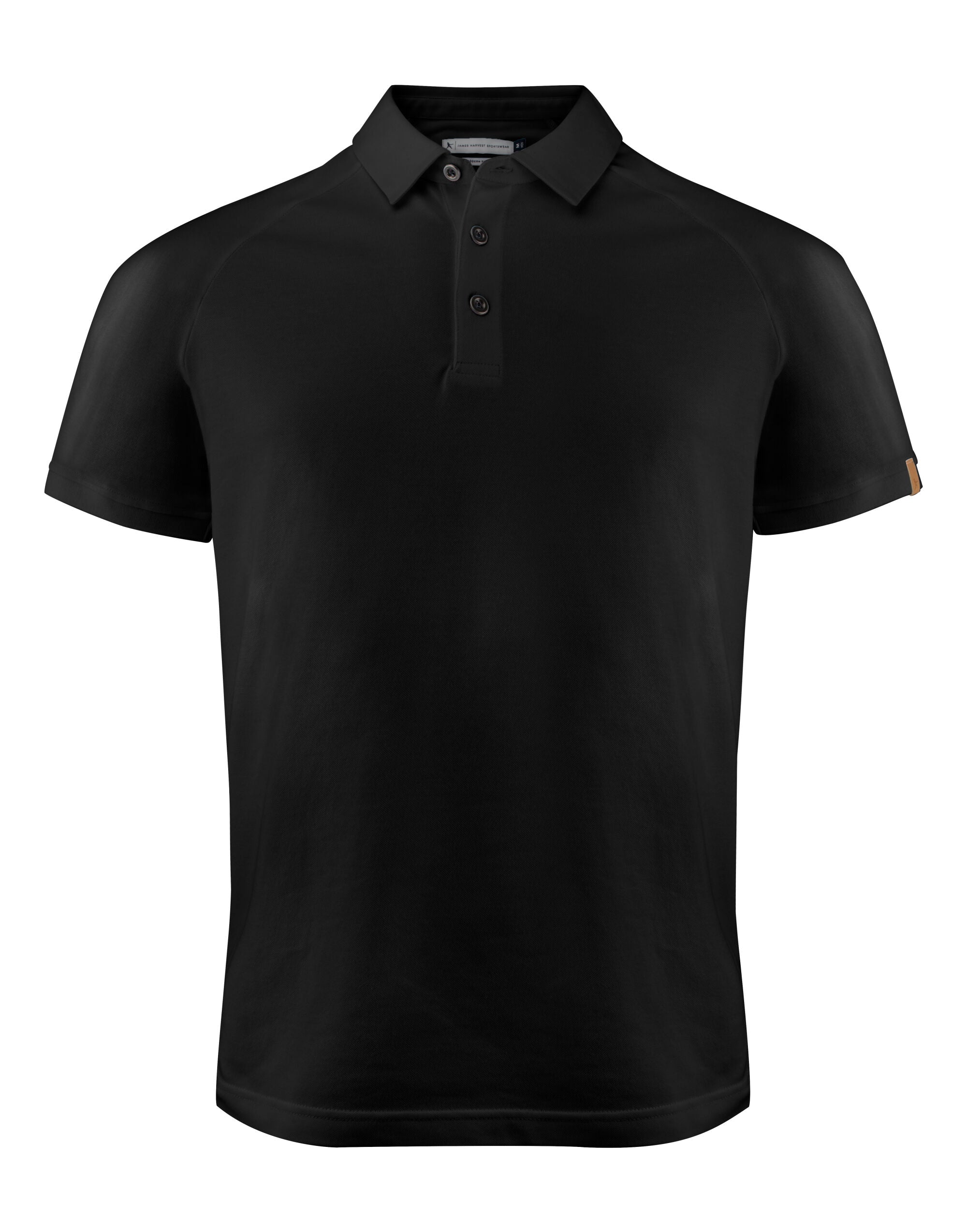 James Harvest Brookings Regular Polo HAR2135037 - Black - Customisable Polos