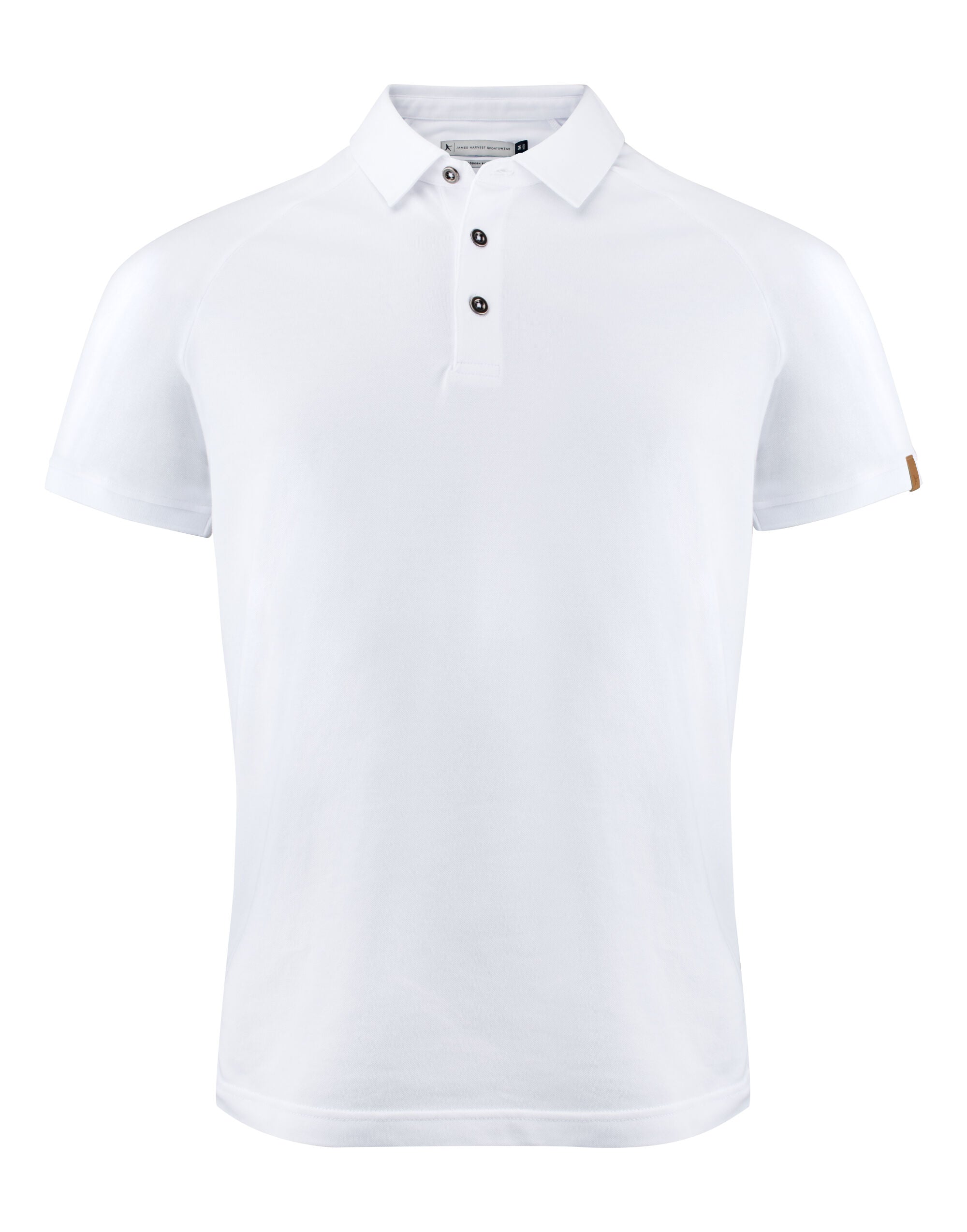 James Harvest Brookings Modern Polo HAR2135038 - White - Customisable Polos