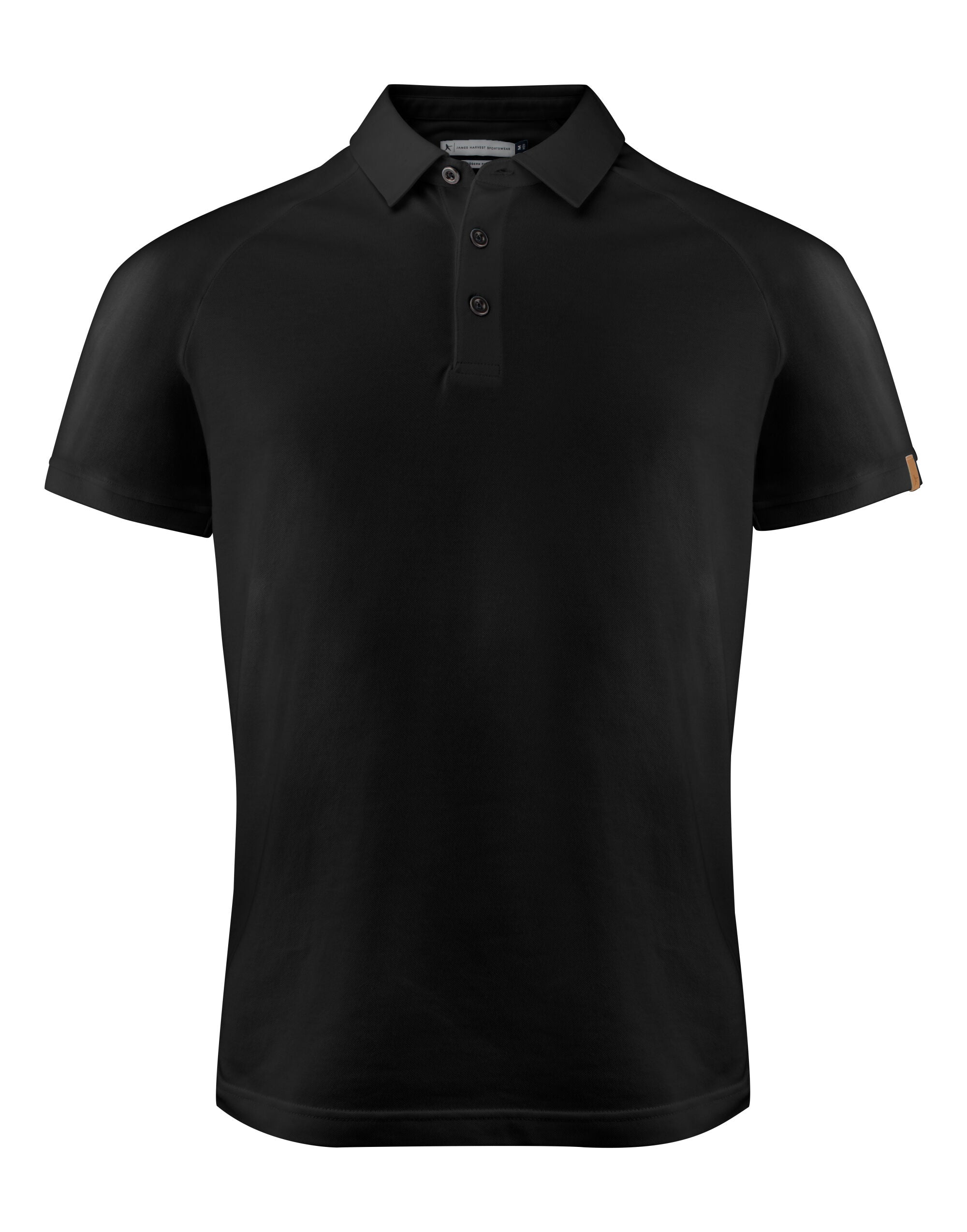 James Harvest Brookings Modern Polo HAR2135038 - Black - Customisable Polos