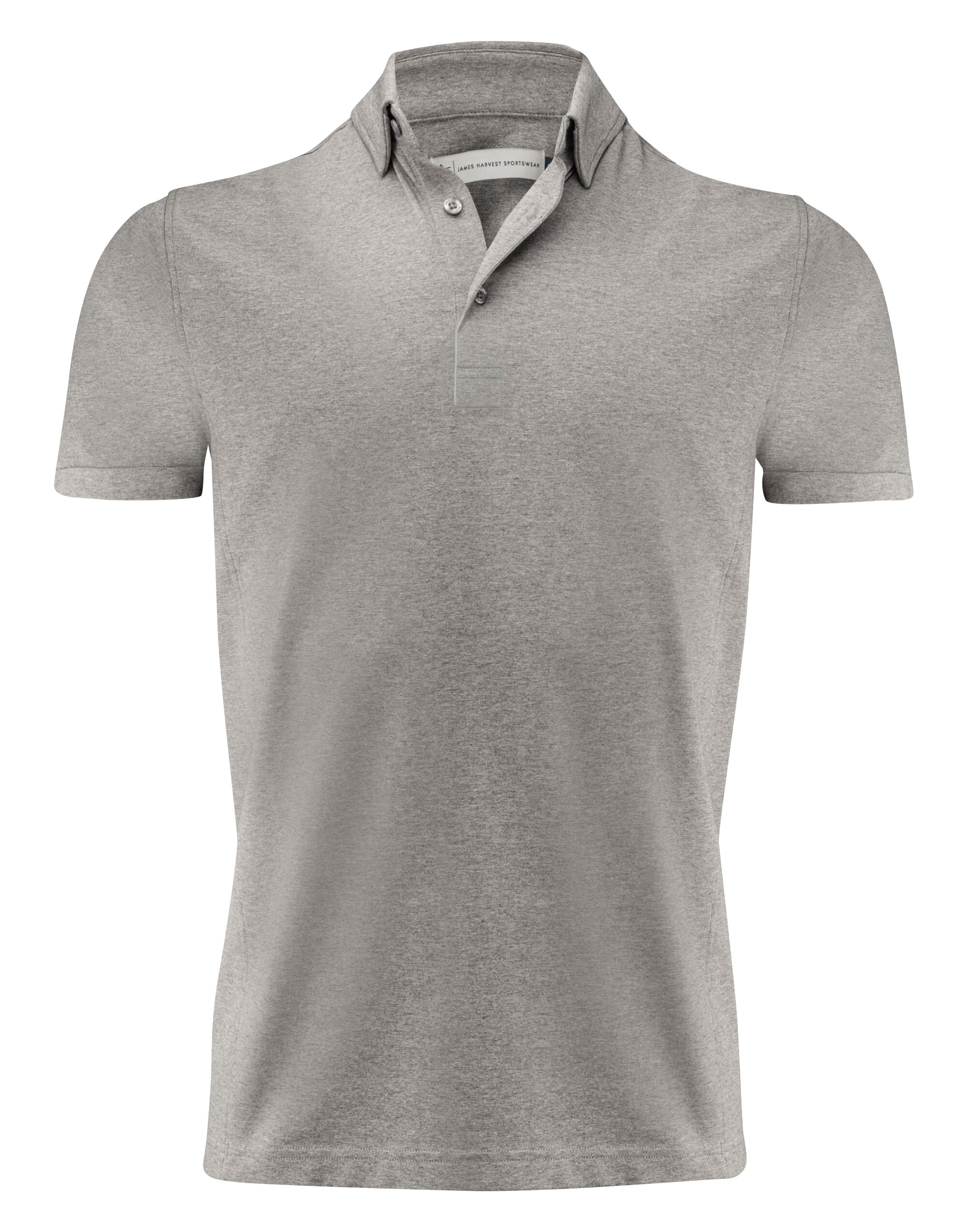 James Harvest American Supreme Polo HAR2135039 - Grey Melange - Customisable Polos