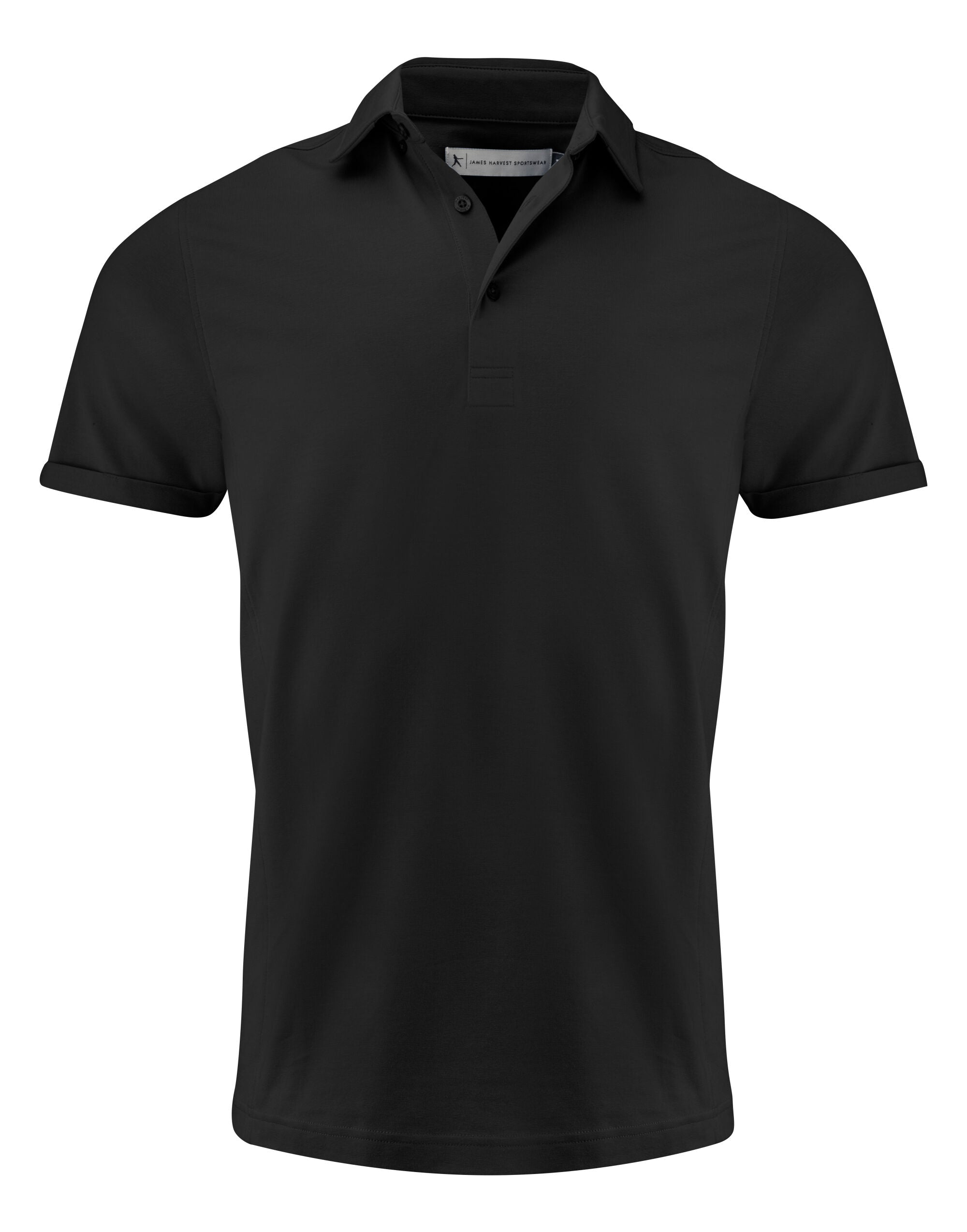 James Harvest American Supreme Polo HAR2135039 - Black - Customisable Polos