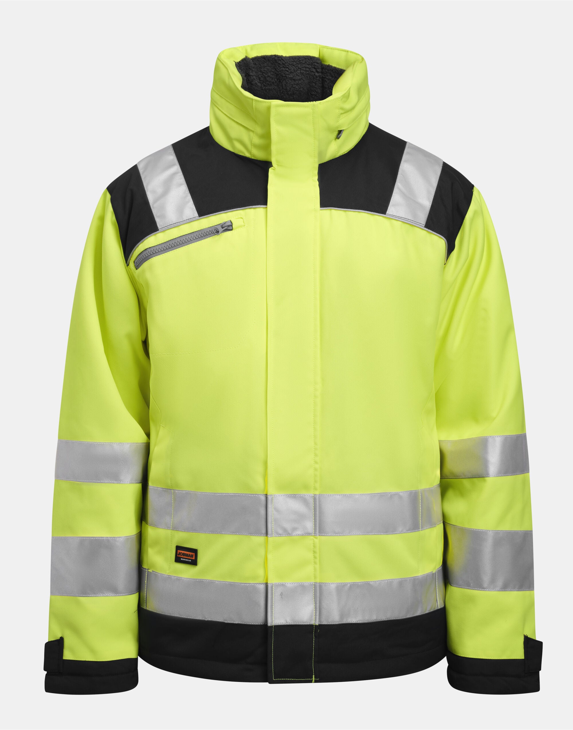 Jobman Winter Jacket Star Hi-Vis JM1347 - Yellow Navy - Customisable Hi-Vis Jackets