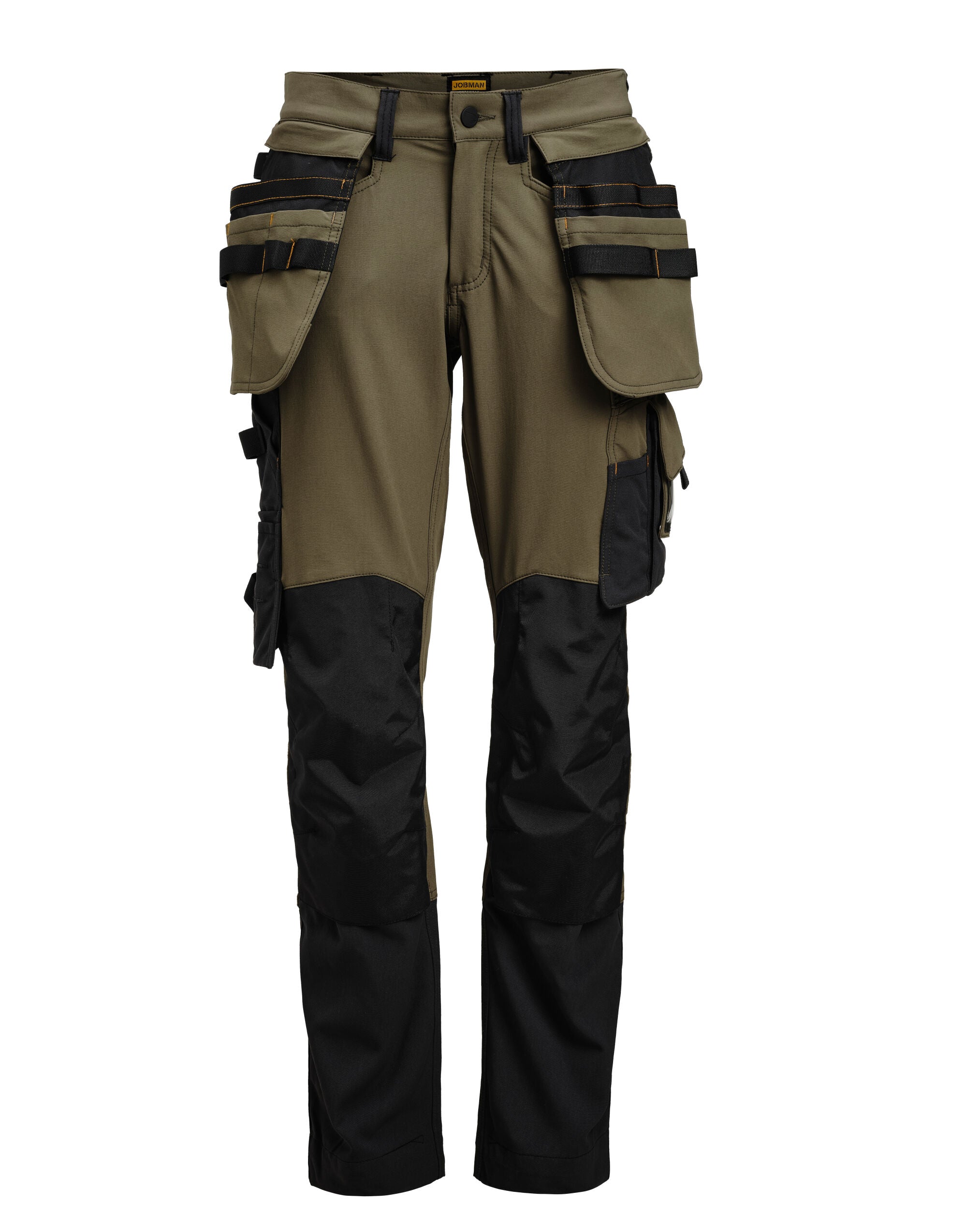 Jobman Craftsman Trouser 4-Way Stretch JM2391 - Olive Green Black - Customisable Trousers