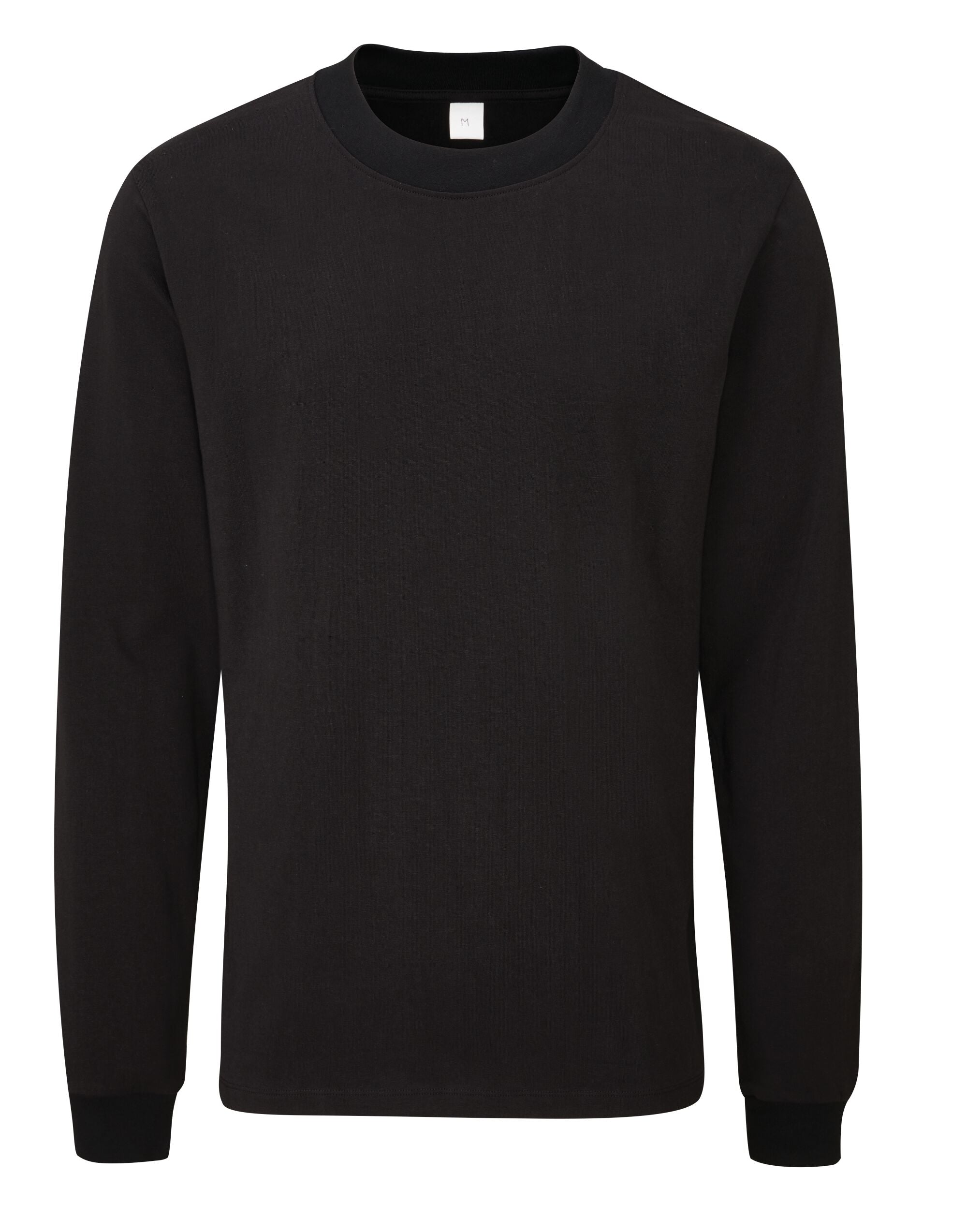 Mantis Unisex EShort Sleeveential Organic LS T M06 - Black - Customisable T-Shirts