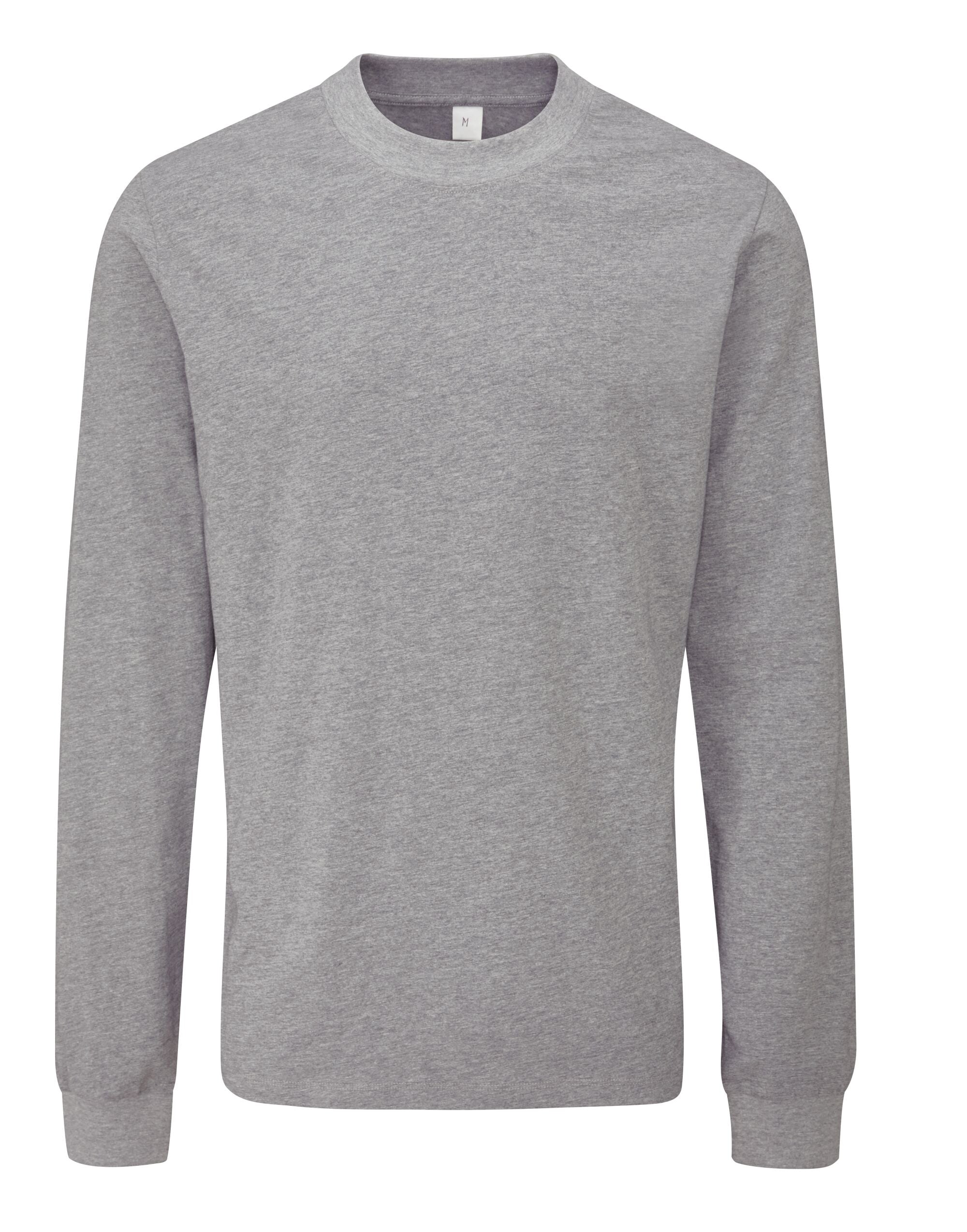 Mantis Unisex EShort Sleeveential Organic LS T M06 - Heather Grey Melange - Customisable T-Shirts