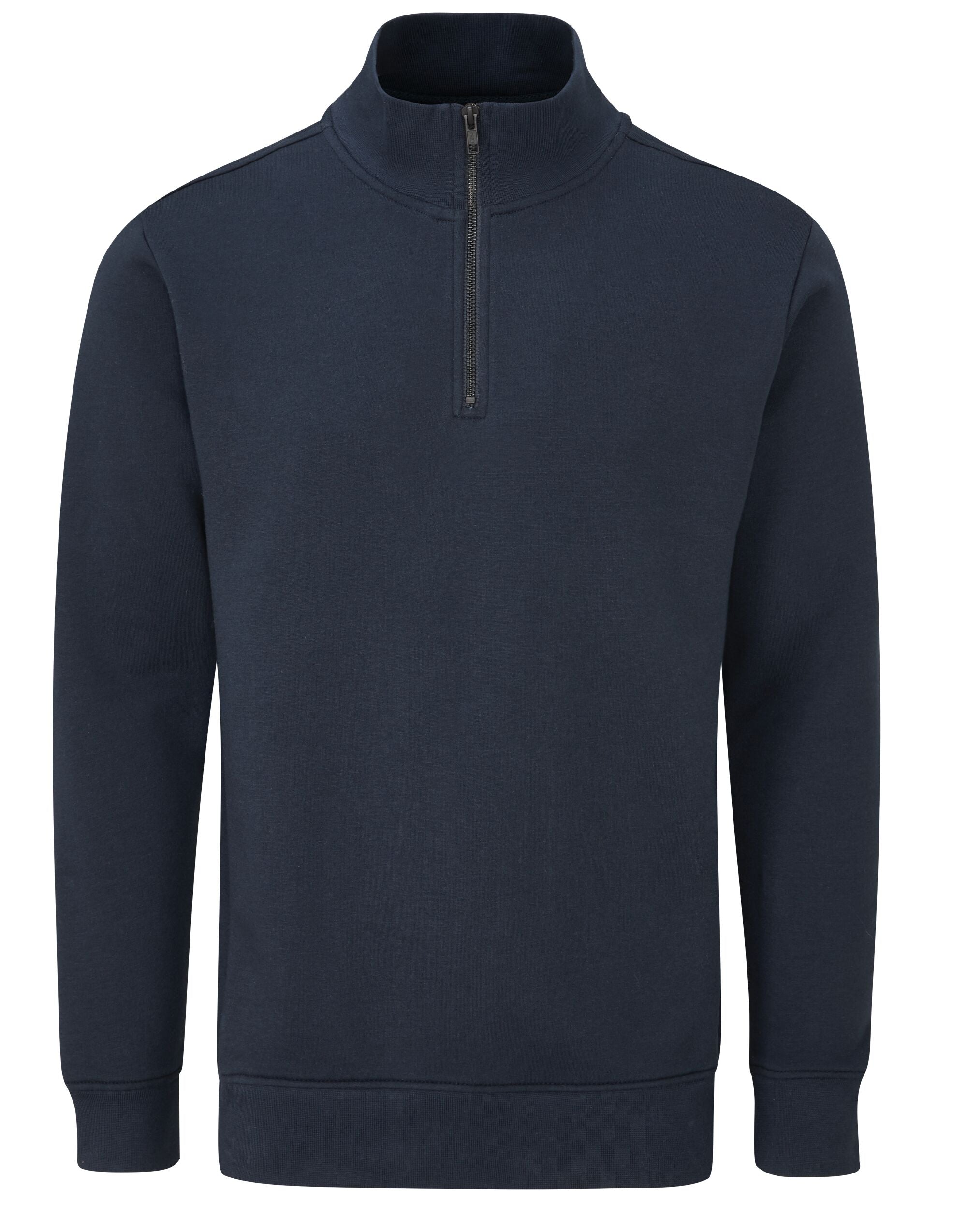 Mantis Unisex Organic 14 Zip Sweat M197 - Navy - Customisable Sweatshirts