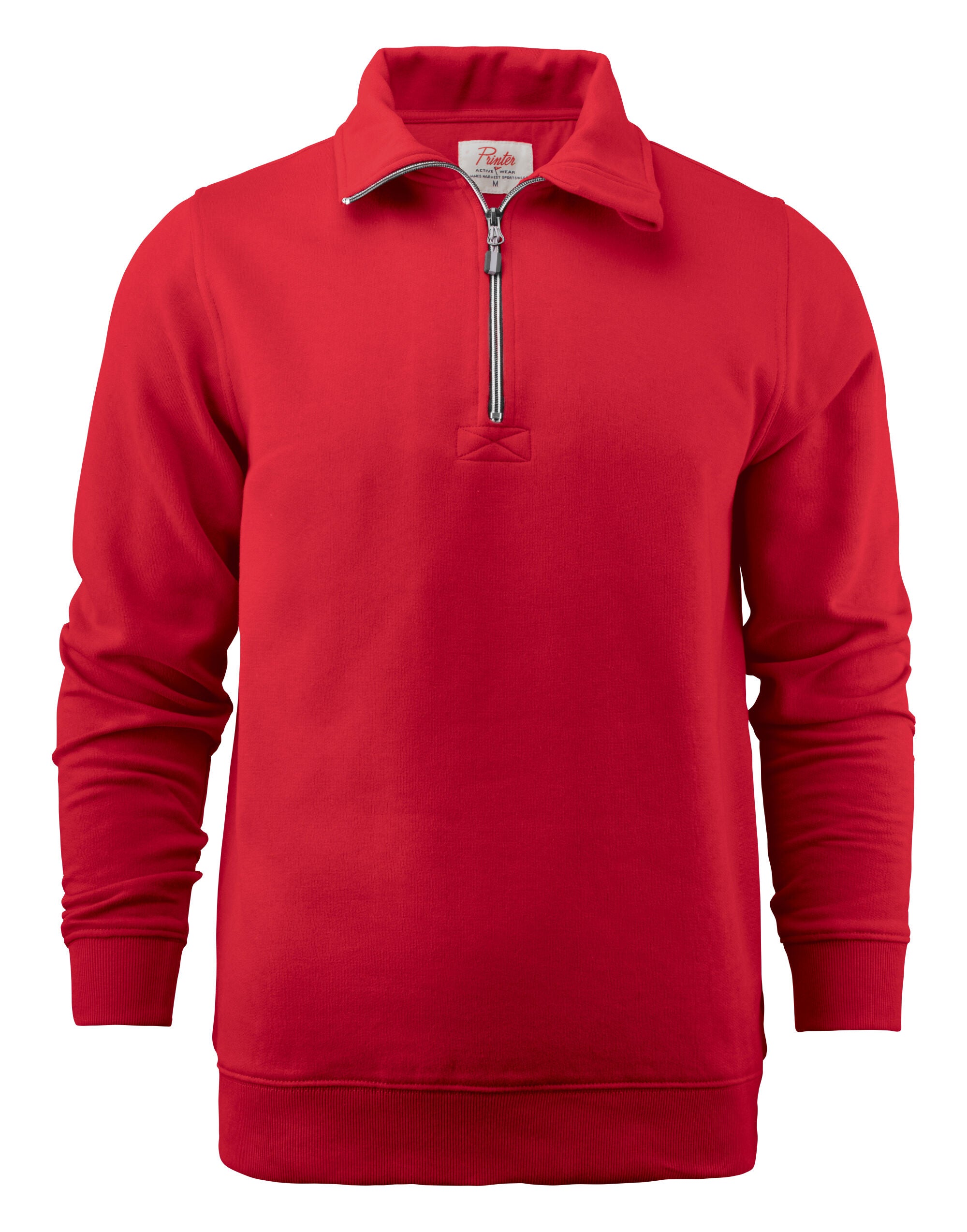 Printer Mens Rounders RXS 12 Zip PE2262053 - Red - Customisable Sweatshirts