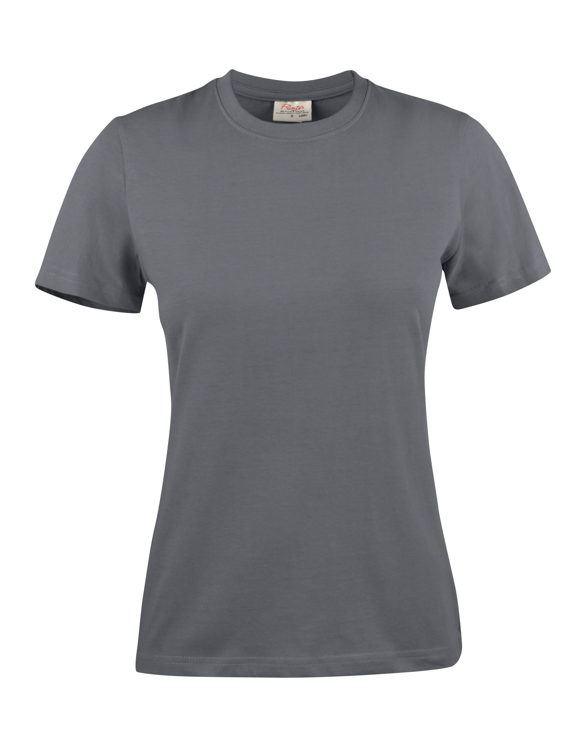 Printer Ladies Heavy T Shirt PE2264014 - Steel Grey - Customisable T-Shirts
