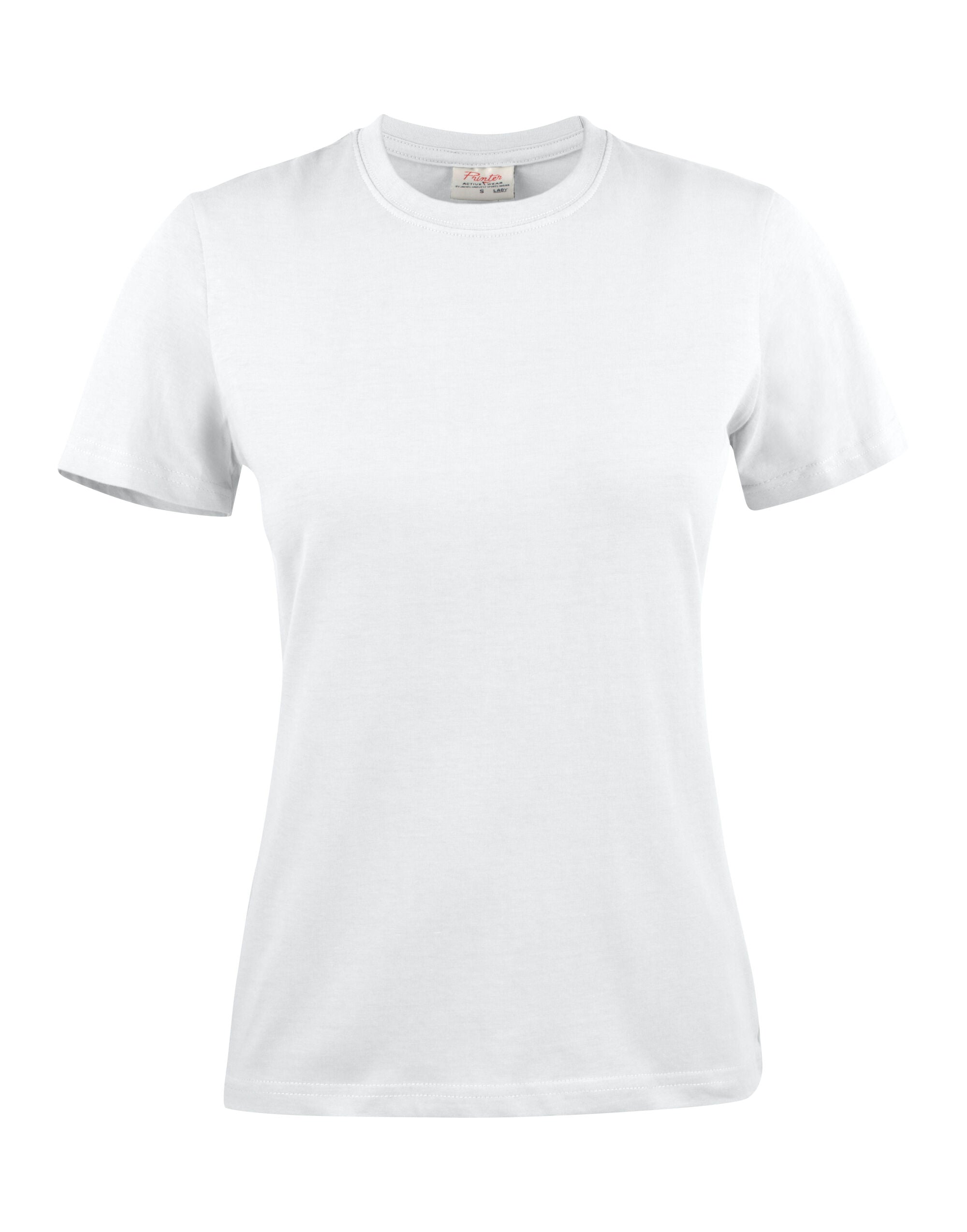 Printer Ladies Heavy T Shirt PE2264014 - White - Customisable T-Shirts
