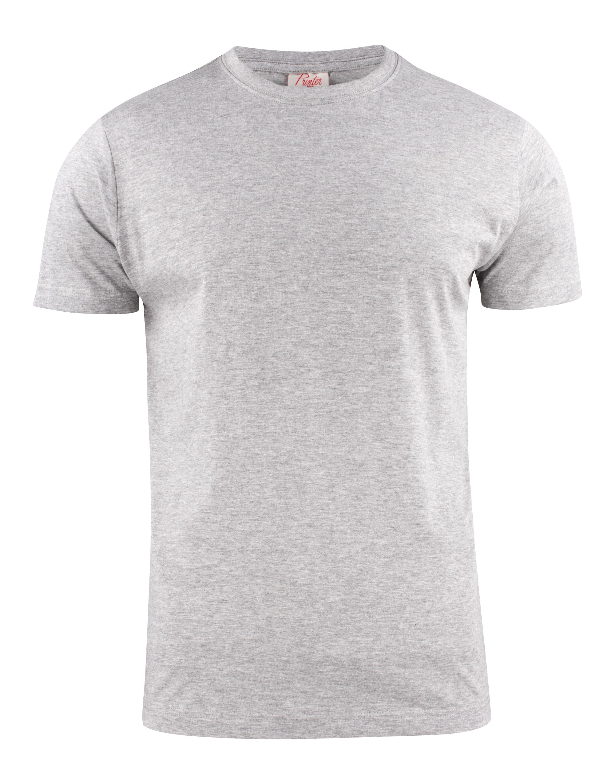 Printer Mens Heavy T Shirt PE2264020 - Grey Melange - Customisable T-Shirts