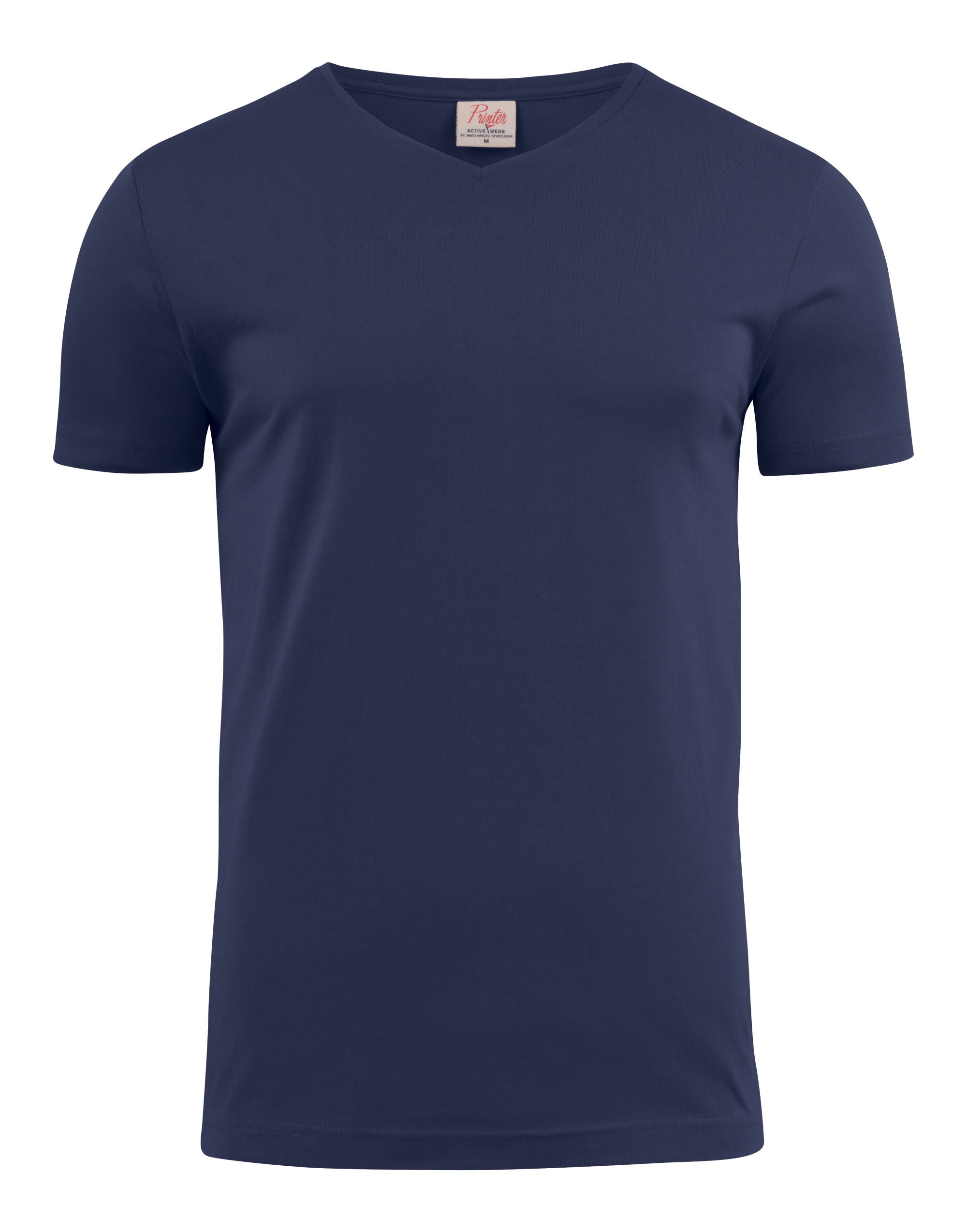 Printer Mens Heavy V T Shirt PE2264024 - Navy - Customisable T-Shirts