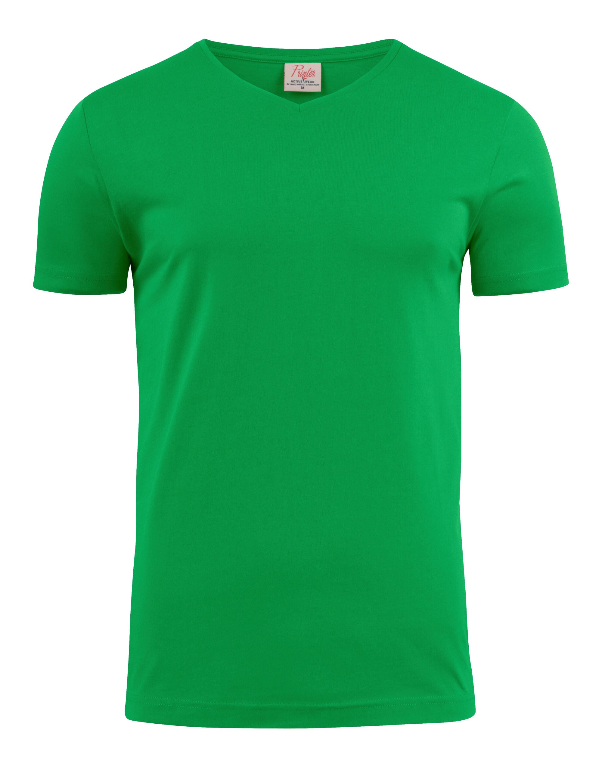 Printer Mens Heavy V T Shirt PE2264024 - Fresh Green - Customisable T-Shirts