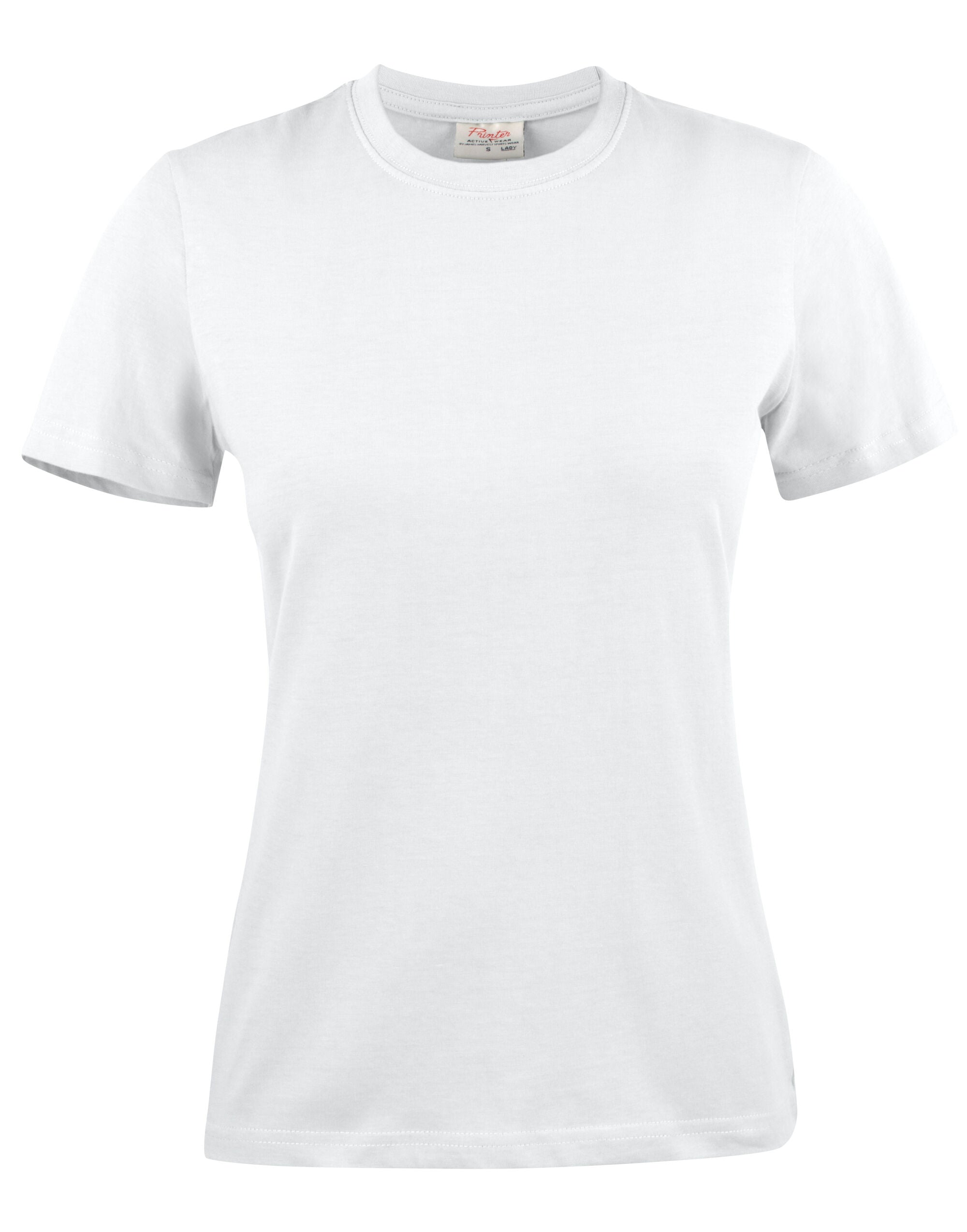 Printer Ladies Light T Shirt PE2264028 - White - Customisable T-Shirts