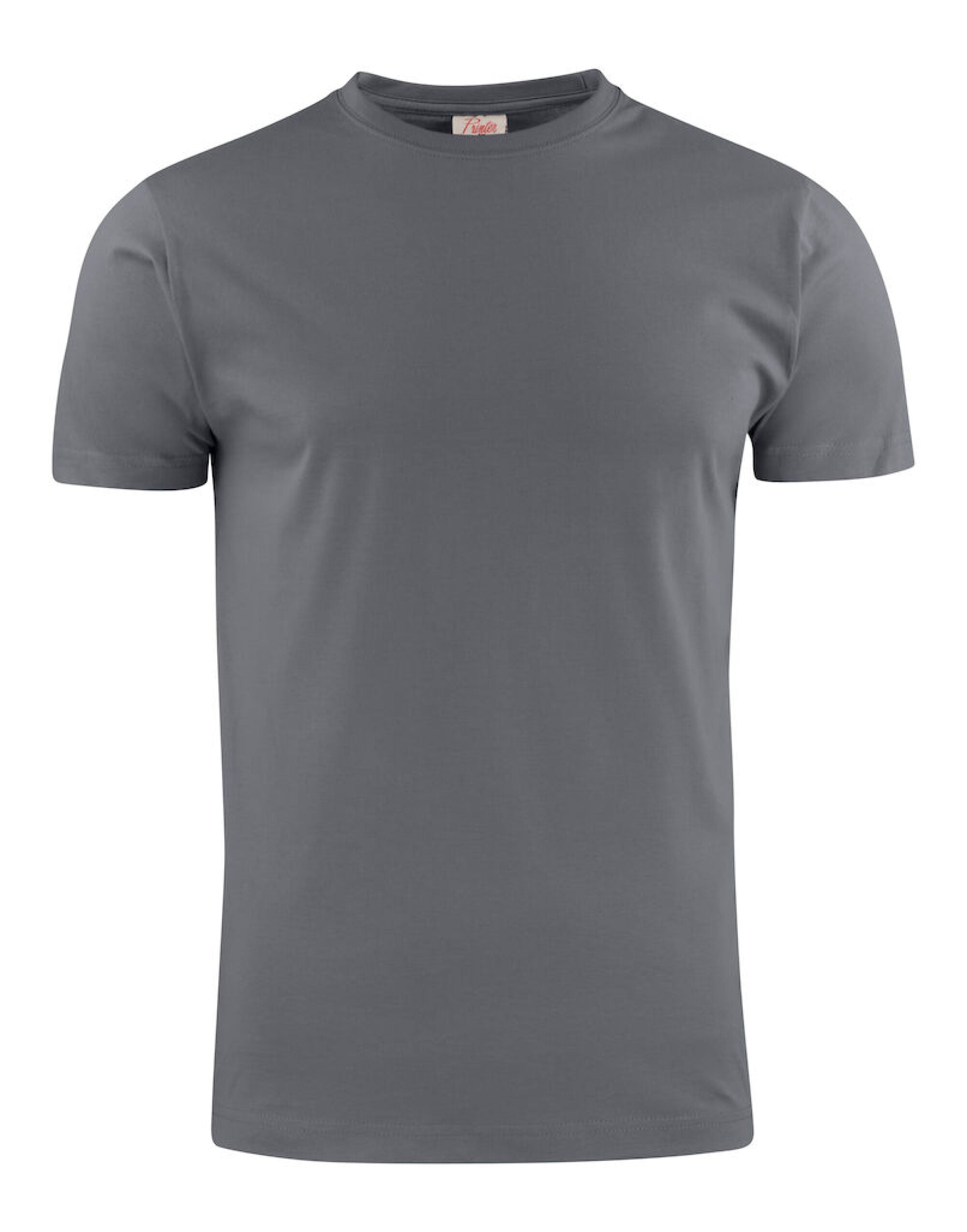 Printer EShort Sleeveentials Heavier Pro T Shirt PE2264032 - Steel Grey - Customisable T-Shirts