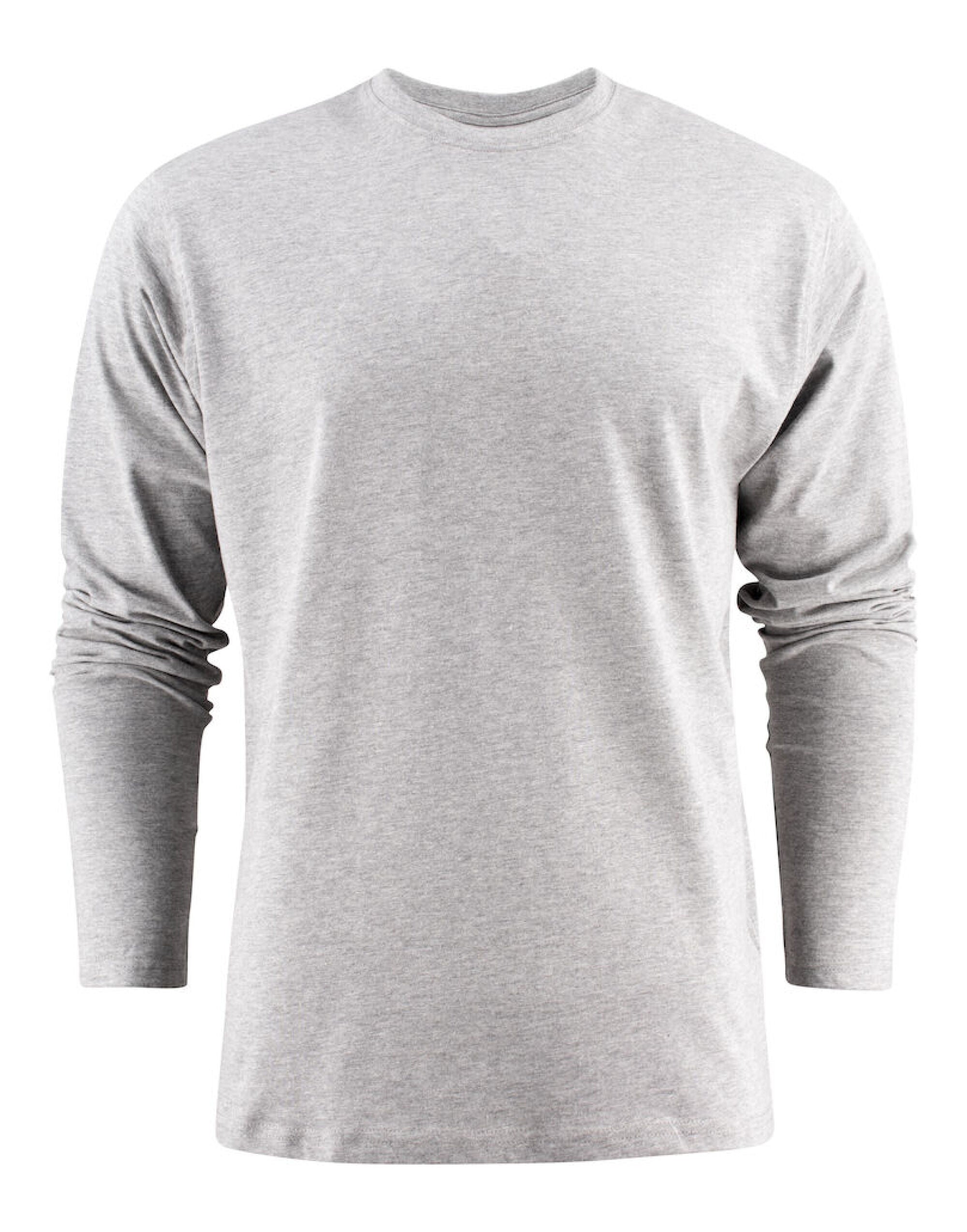 Printer EShort Sleeveentials Unisex Heavier Pro LS PE2264034 - Grey Melange - Customisable T-Shirts