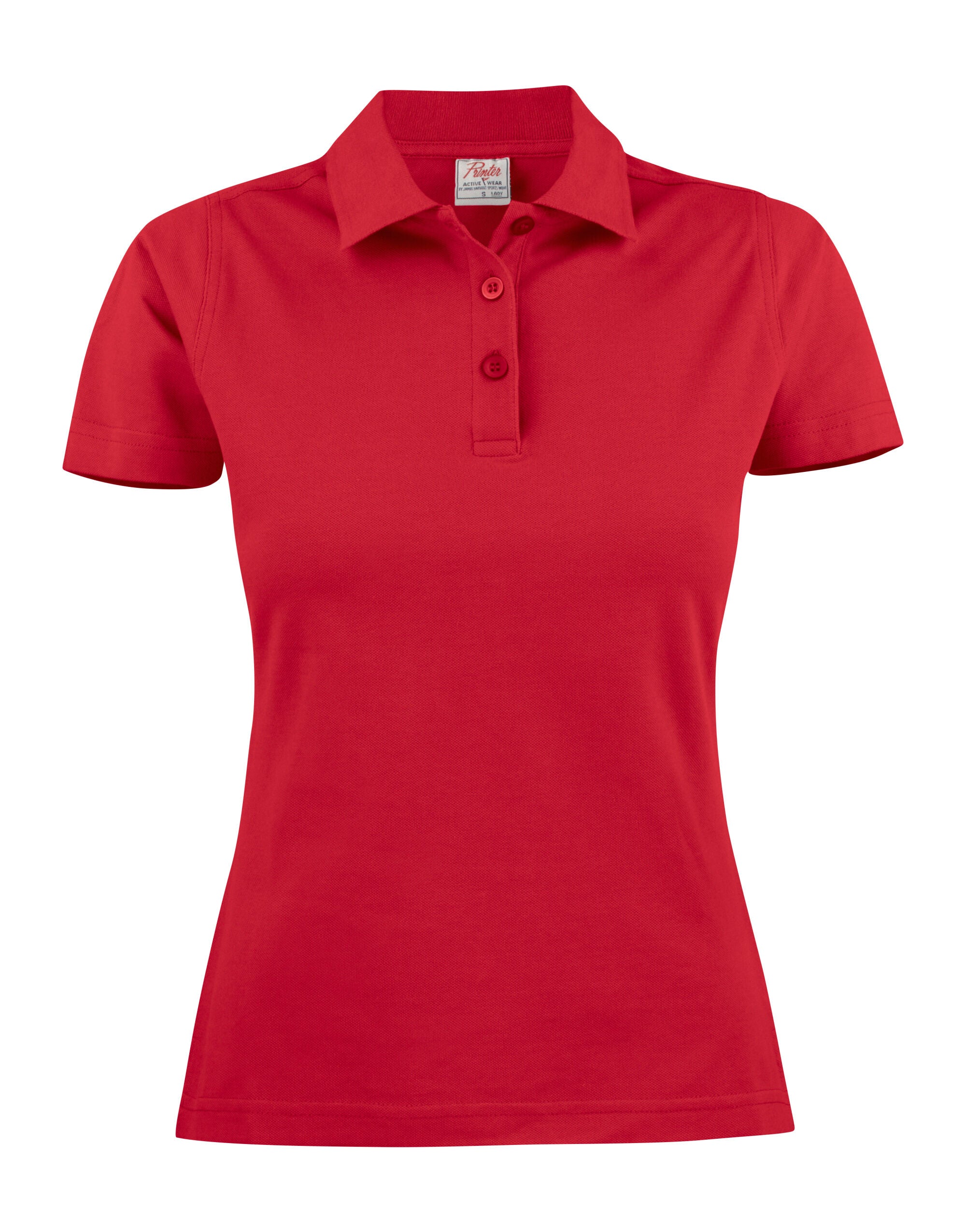 Printer Ladies Pique Surf Polo PE2265009 - Red - Customisable Polos