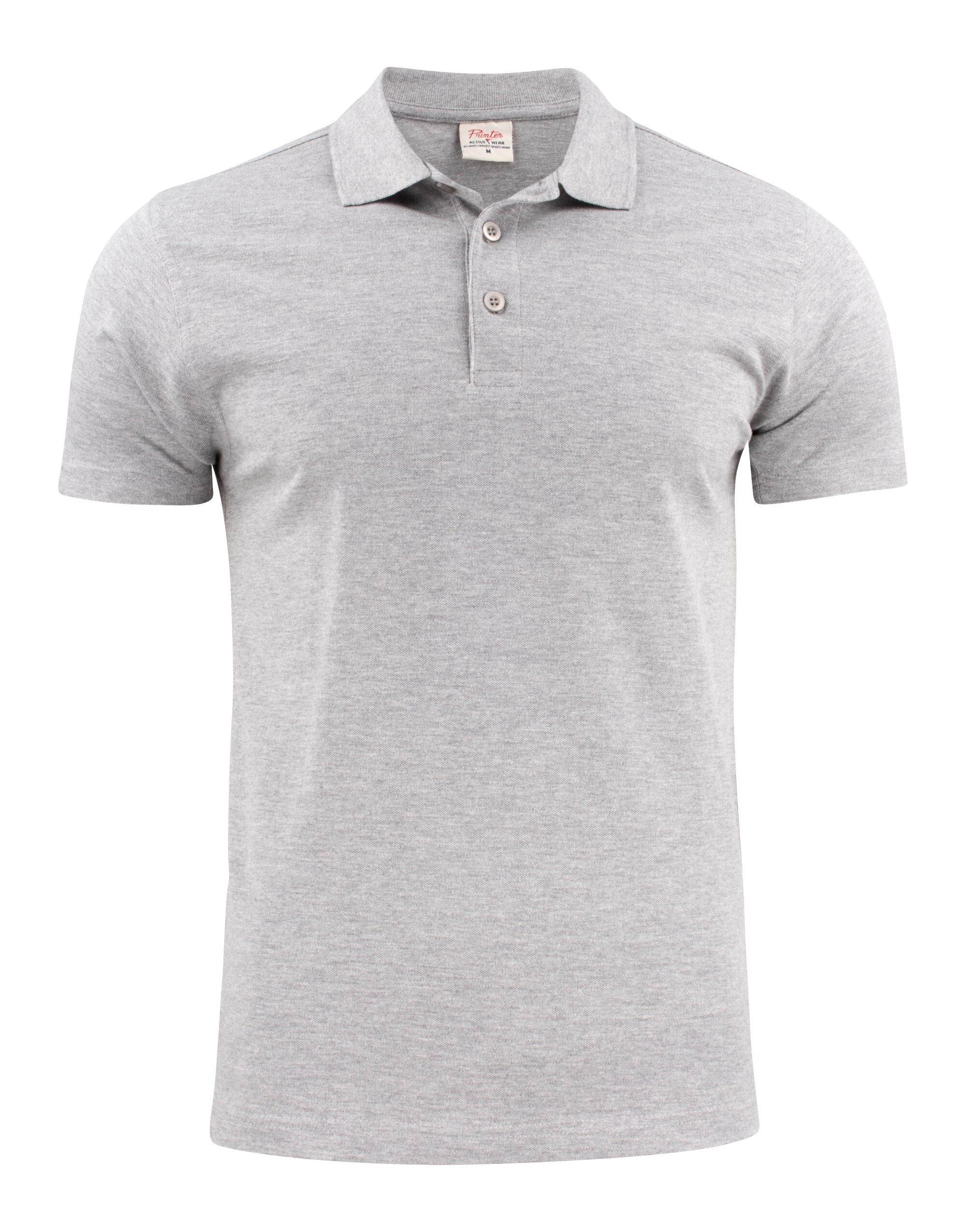 Printer Essentials Printer Mens Surf RSX Pique Polo PE2265016 - Grey Melange - Customisable Polos