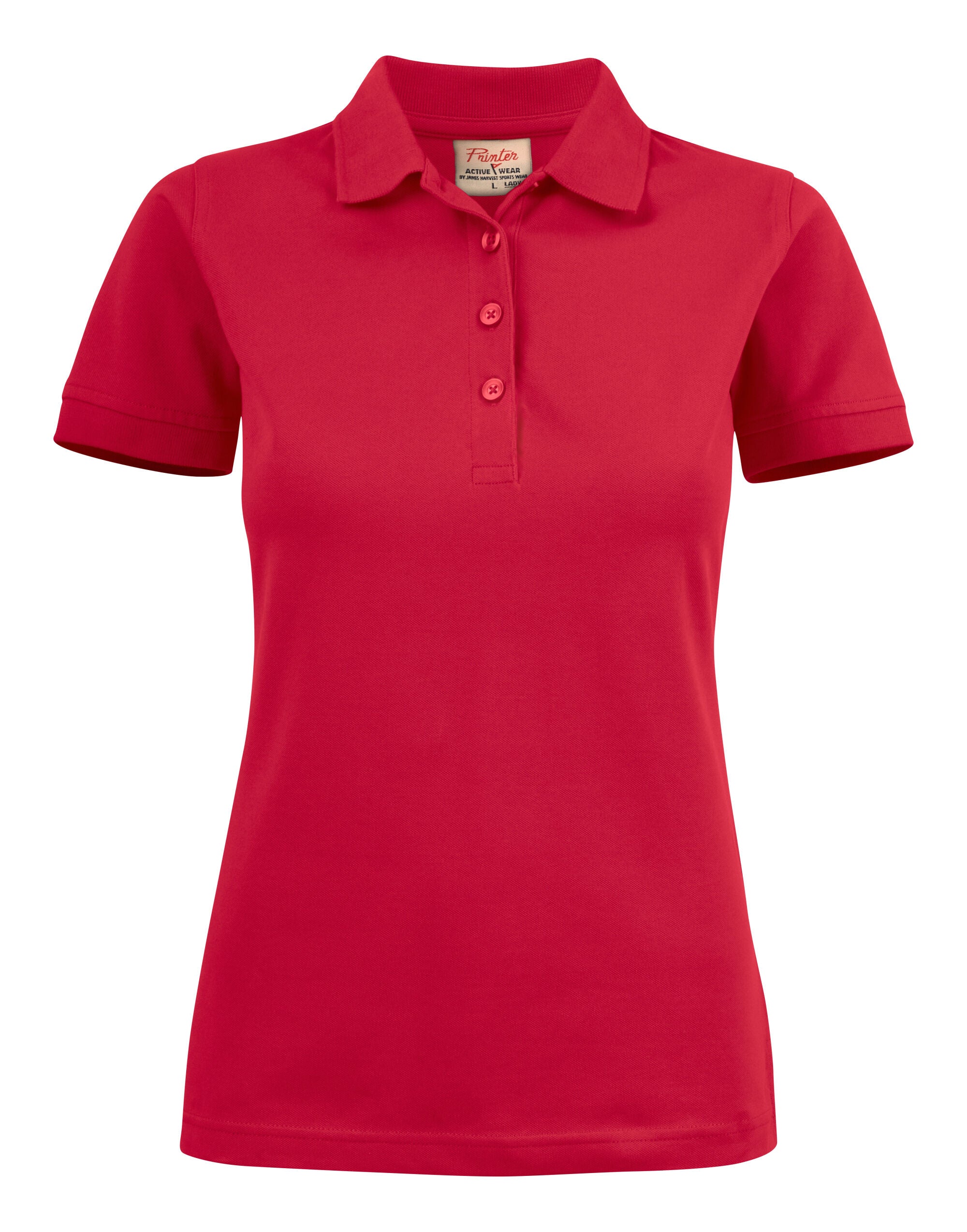 Printer Ladies Surf Stretch Polo PE2265021 - Red - Customisable Polos