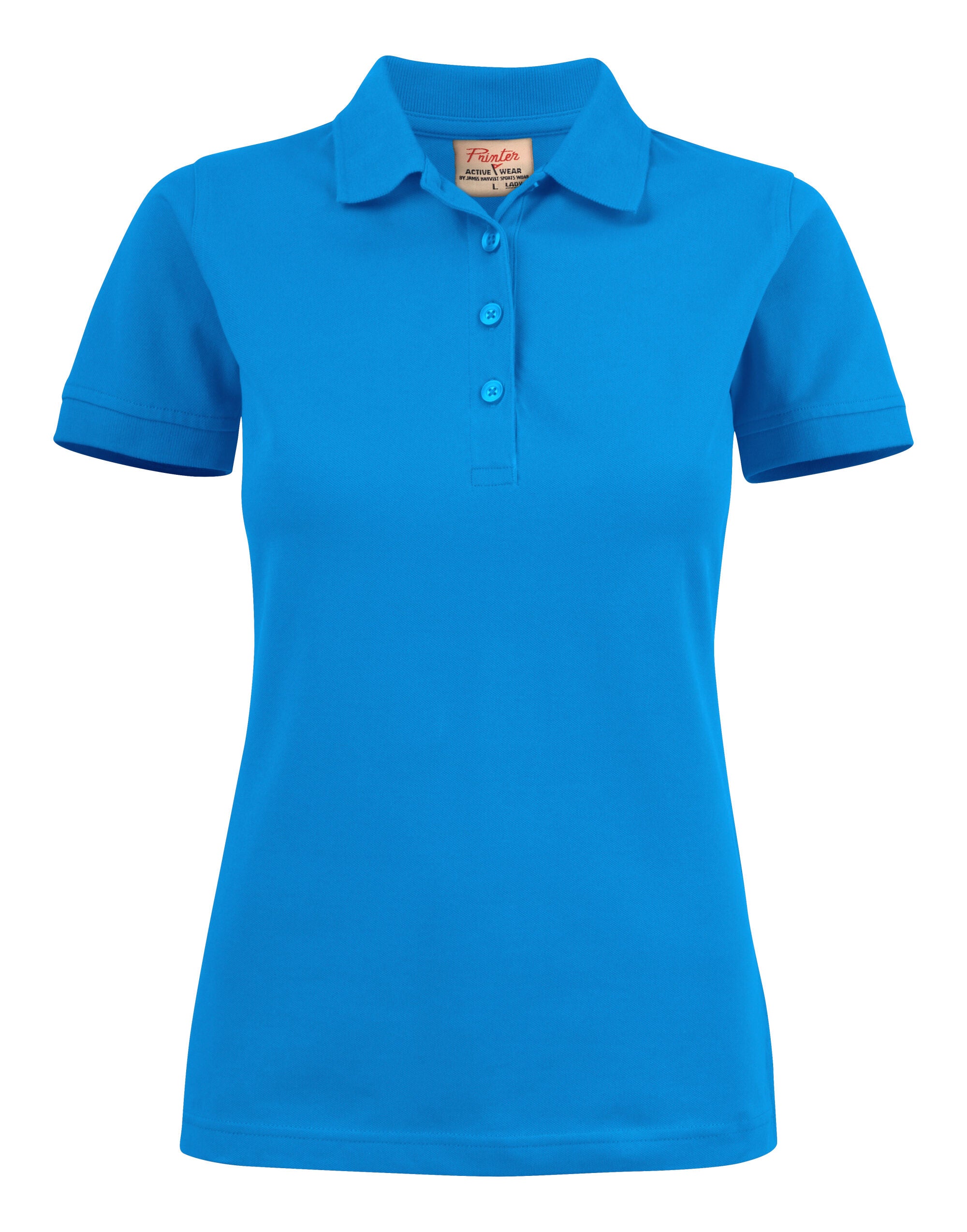 Printer Ladies Surf Stretch Polo PE2265021 - Ocean Blue - Customisable Polos