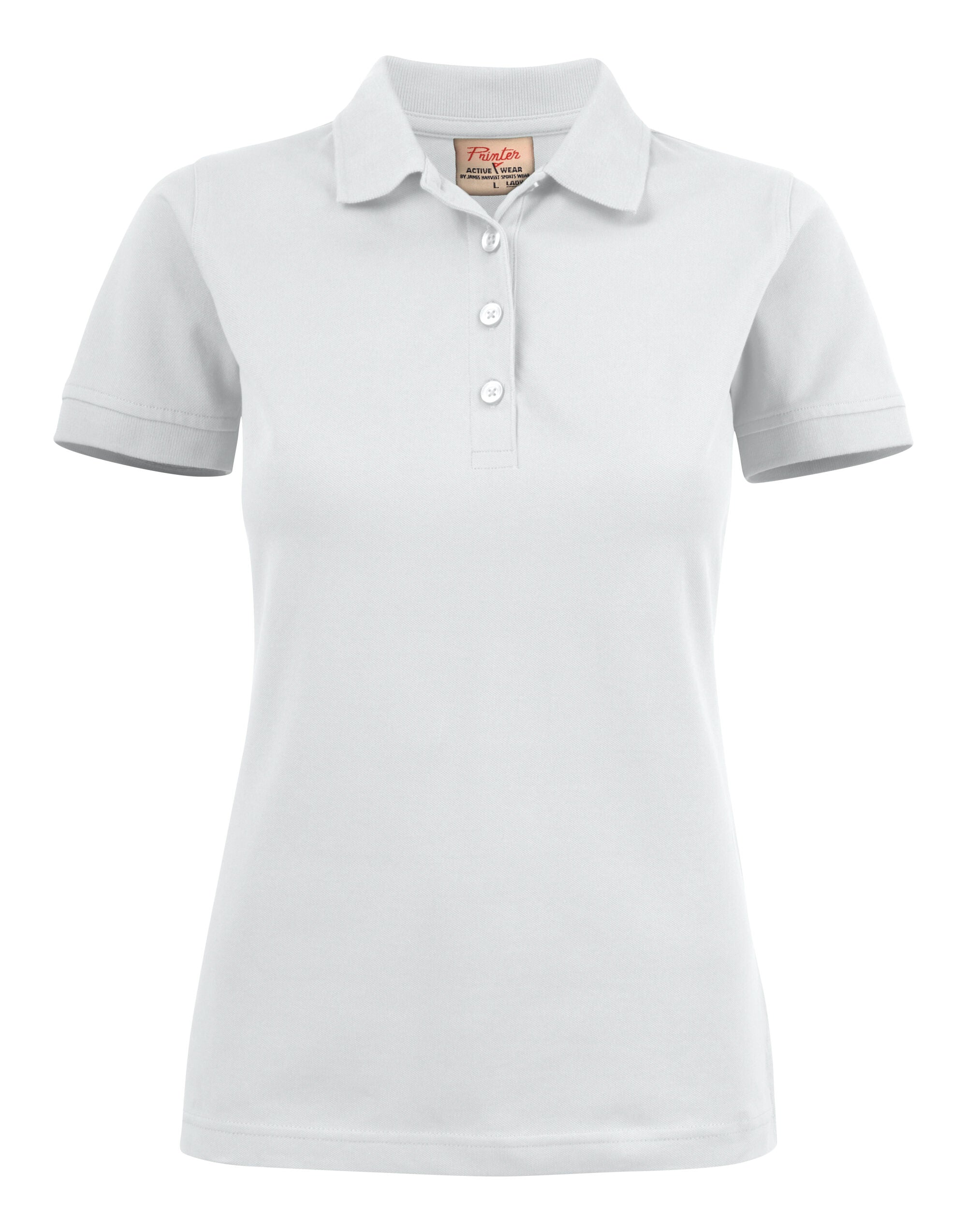 Printer Ladies Surf Stretch Polo PE2265021 - White - Customisable Polos