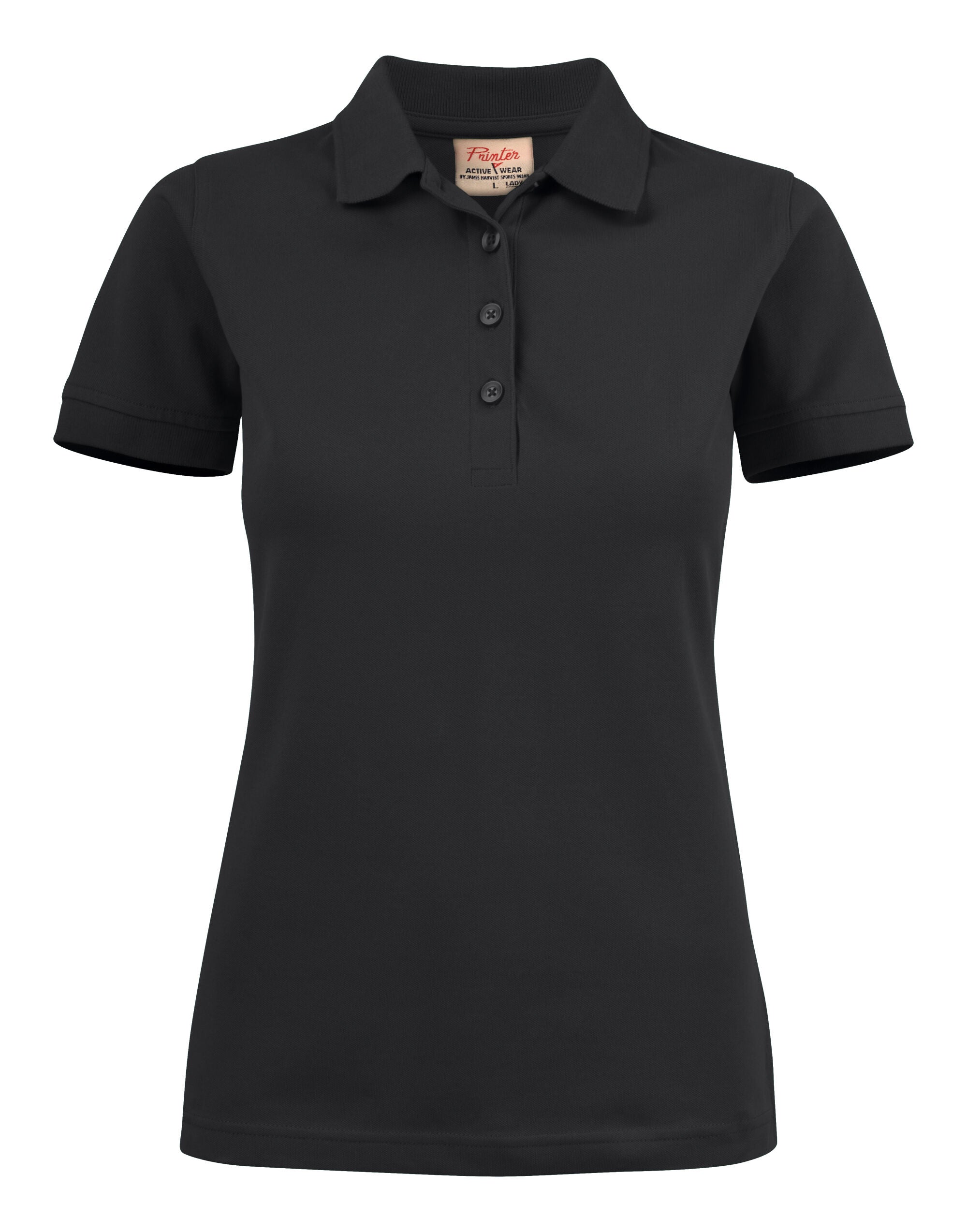 Printer Ladies Surf Stretch Polo PE2265021 - Black - Customisable Polos