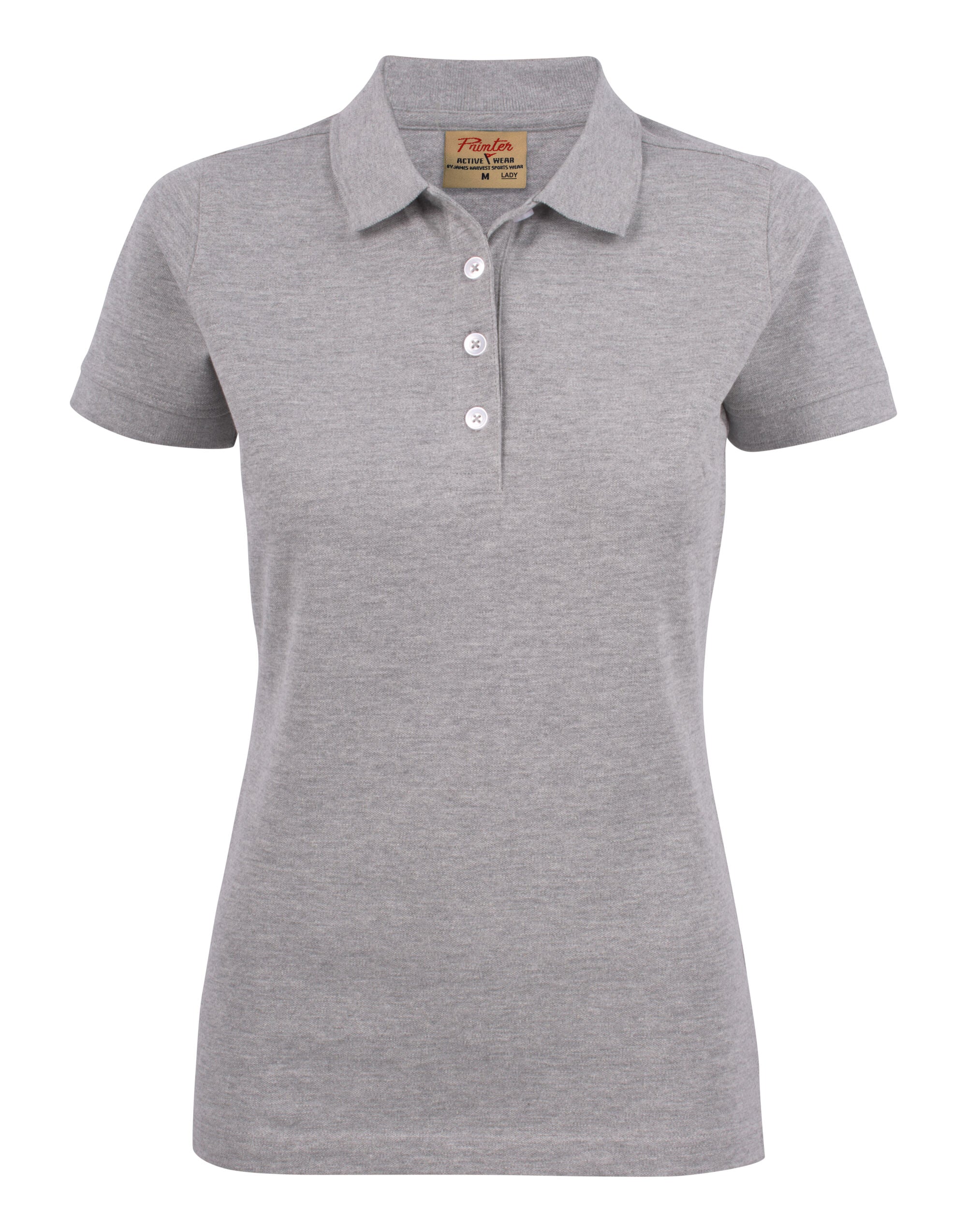 Printer Ladies Surf Stretch Polo PE2265021 - Grey Melange - Customisable Polos