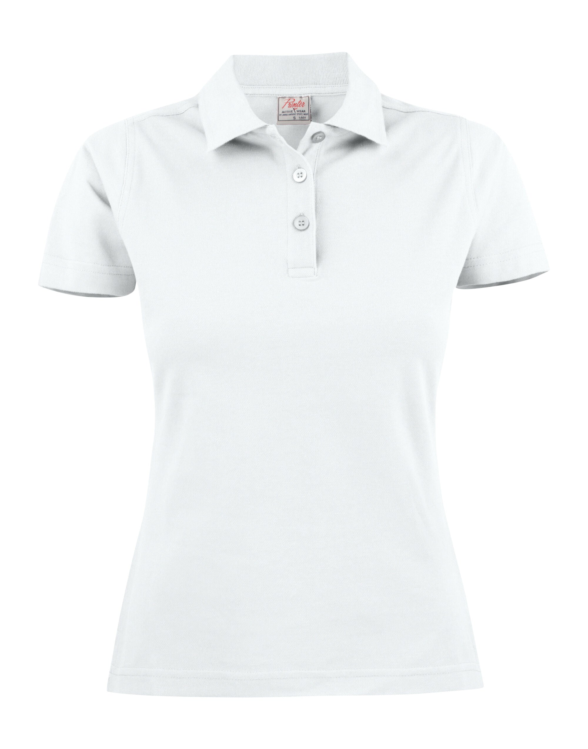 Printer Ladies Surf Light Polo PE2265023 - White - Customisable Polos