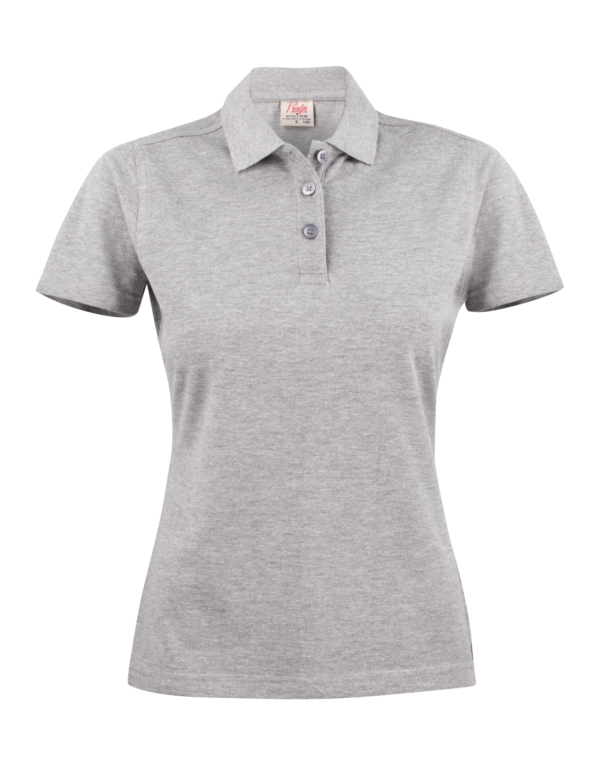 Printer Ladies Surf Light Polo PE2265023 - Grey Melange - Customisable Polos