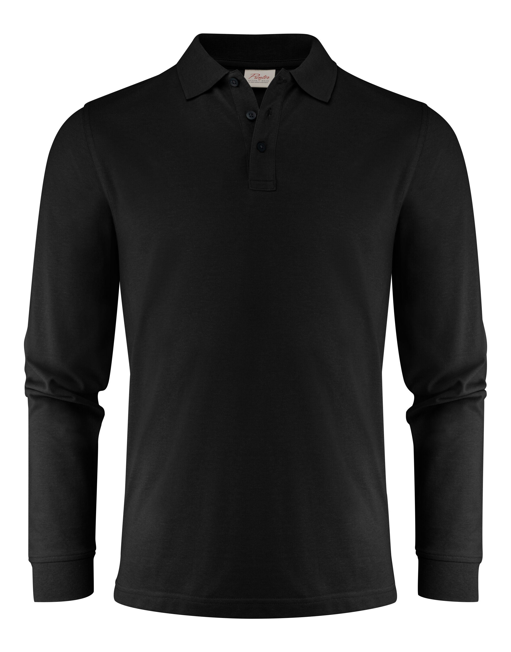 Printer Mens Surf Pro LS Polo PE2265026 - Black - Customisable Polos
