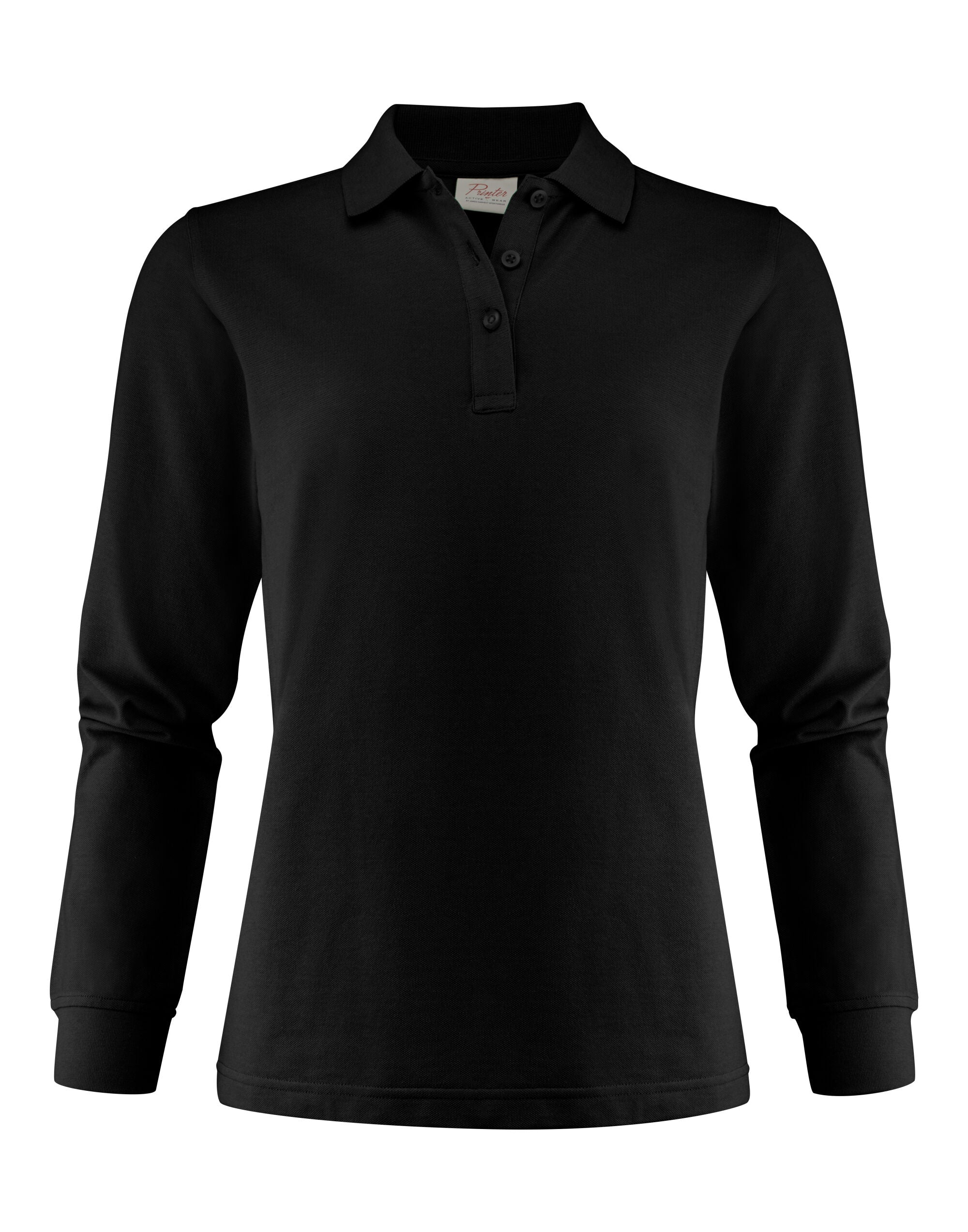 Printer Ladies Surf Pro LS Polo PE2265027 - Black - Customisable Polos