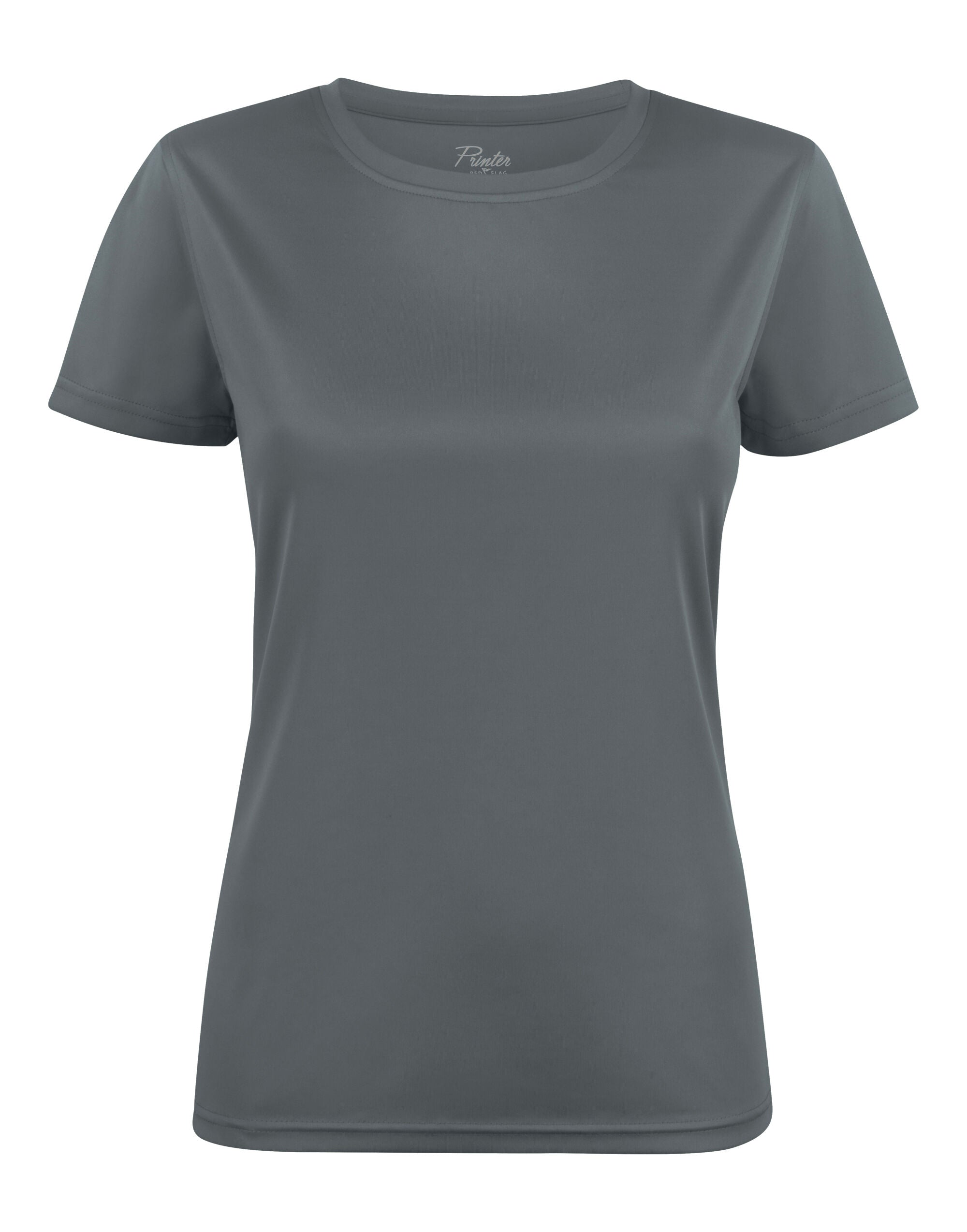 Printer Red Ladies Run T Shirt PR2264026 - Metal Grey - Customisable T-Shirts