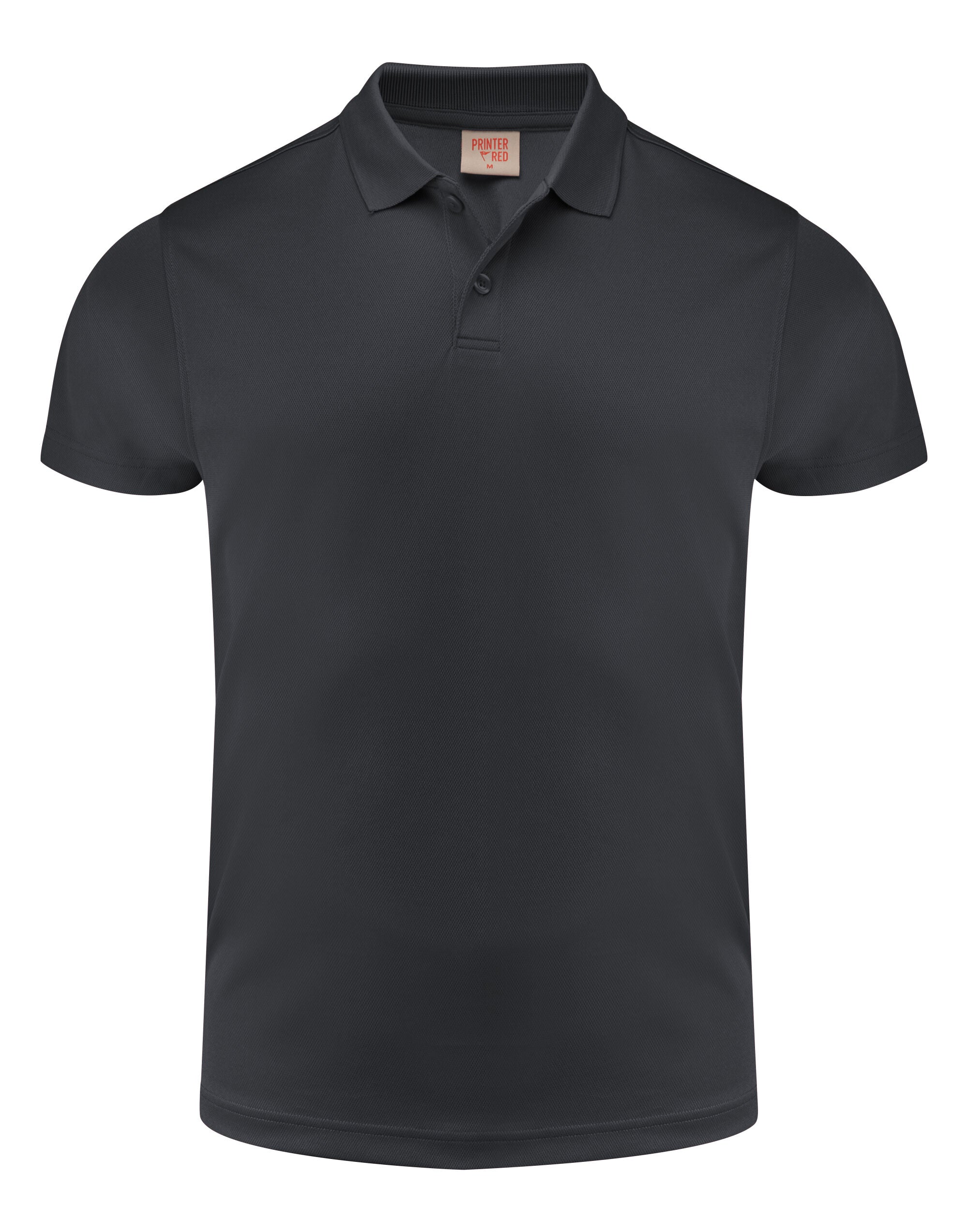 Printer Red Smash Polo Shirt PR2265028 - Black - Customisable Polos