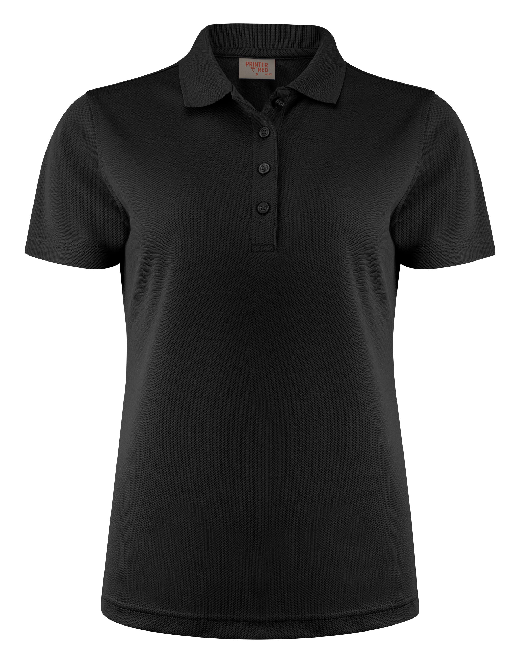 Printer Red Ladies Smash Polo Shirt PR2265029 - Black - Customisable Polos