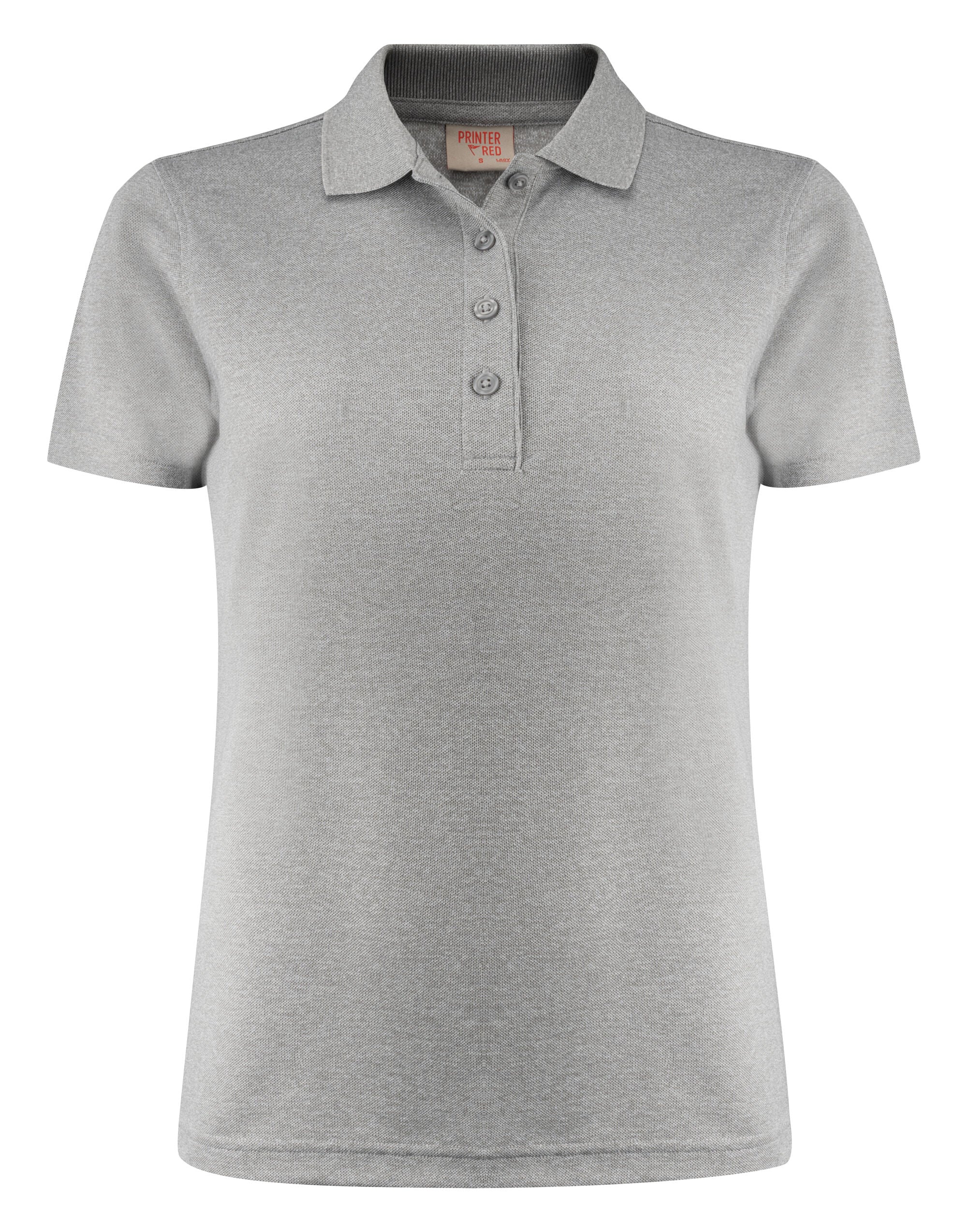 Printer Red Ladies Smash Polo Shirt PR2265029 - Grey Melange - Customisable Polos