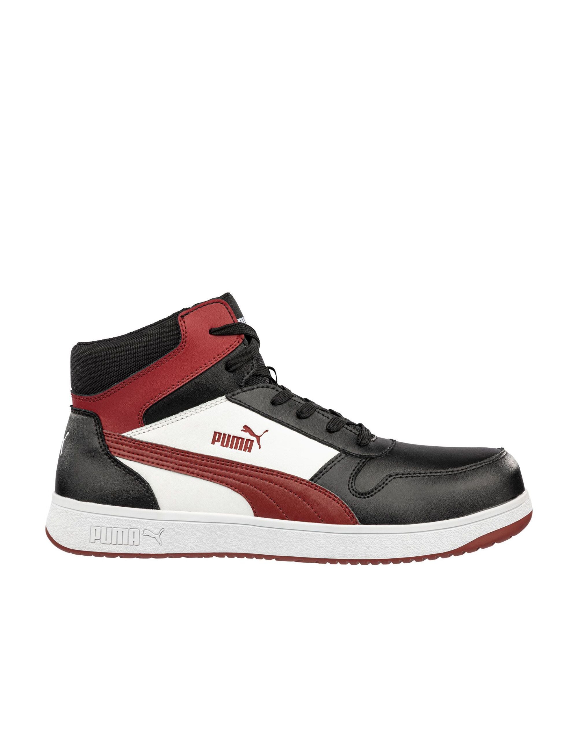 Puma Frontcourt Mid ps630050 - Black White Red - Customisable Trainers