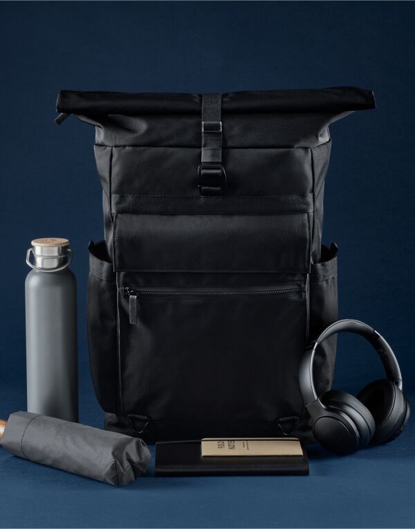 Quadra Axis Roll Top Backpack qd275 - - Customisable Bags